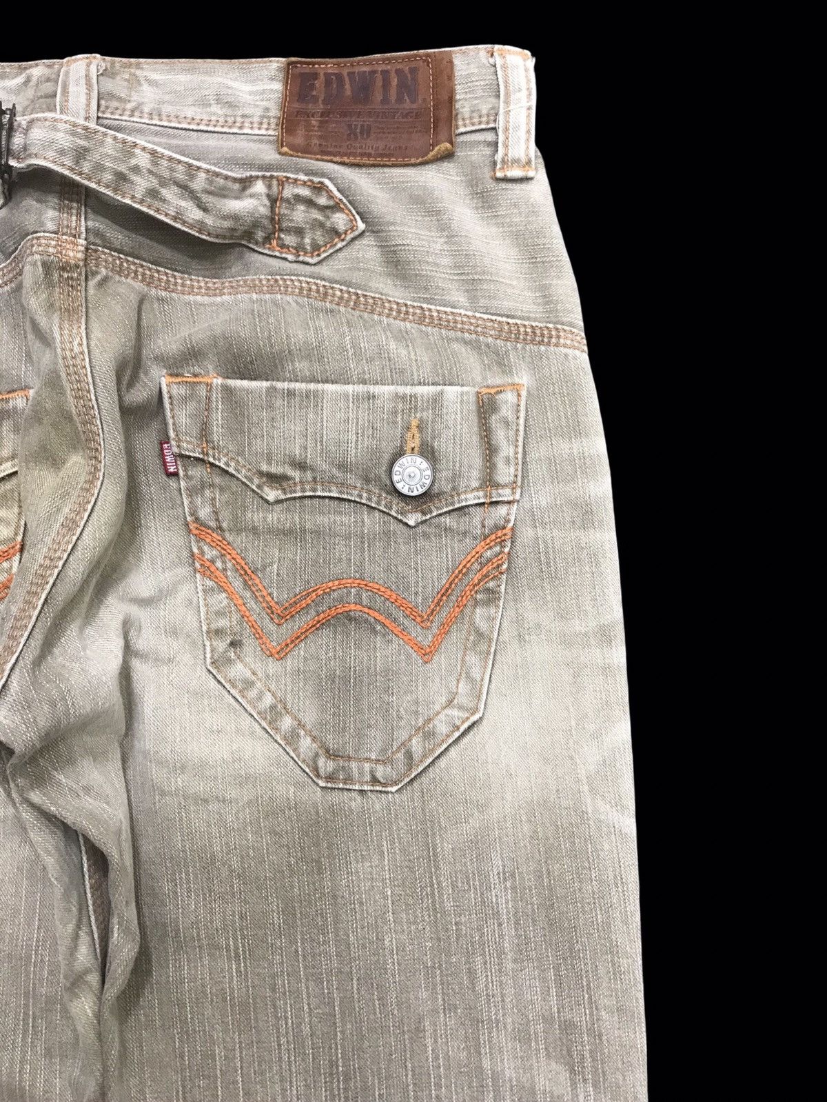 Edwin 💥FLARE💥 Archival Edwin Rusty Buckle Back Jeans F238 Size US 34 / EU 50 - 9 Thumbnail