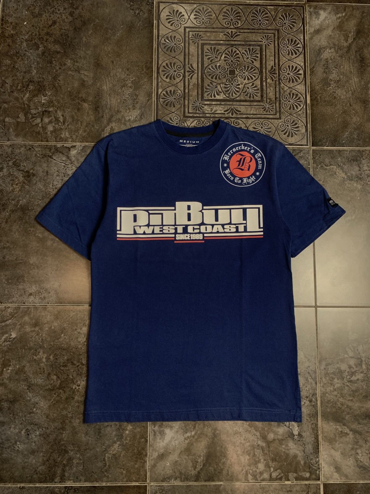 Vintage × West Coast Choppers Rare Vintage Pit Bull West Coast Big Logo MMA t shirt Size US M / EU 48-50 / 2 - 1 Thumbnail