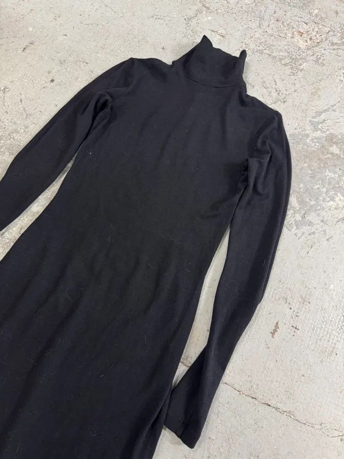 Vintage Plein Sud Black High Neck Midi Dress Size S / US 4 / IT 40 - 2 Thumbnail