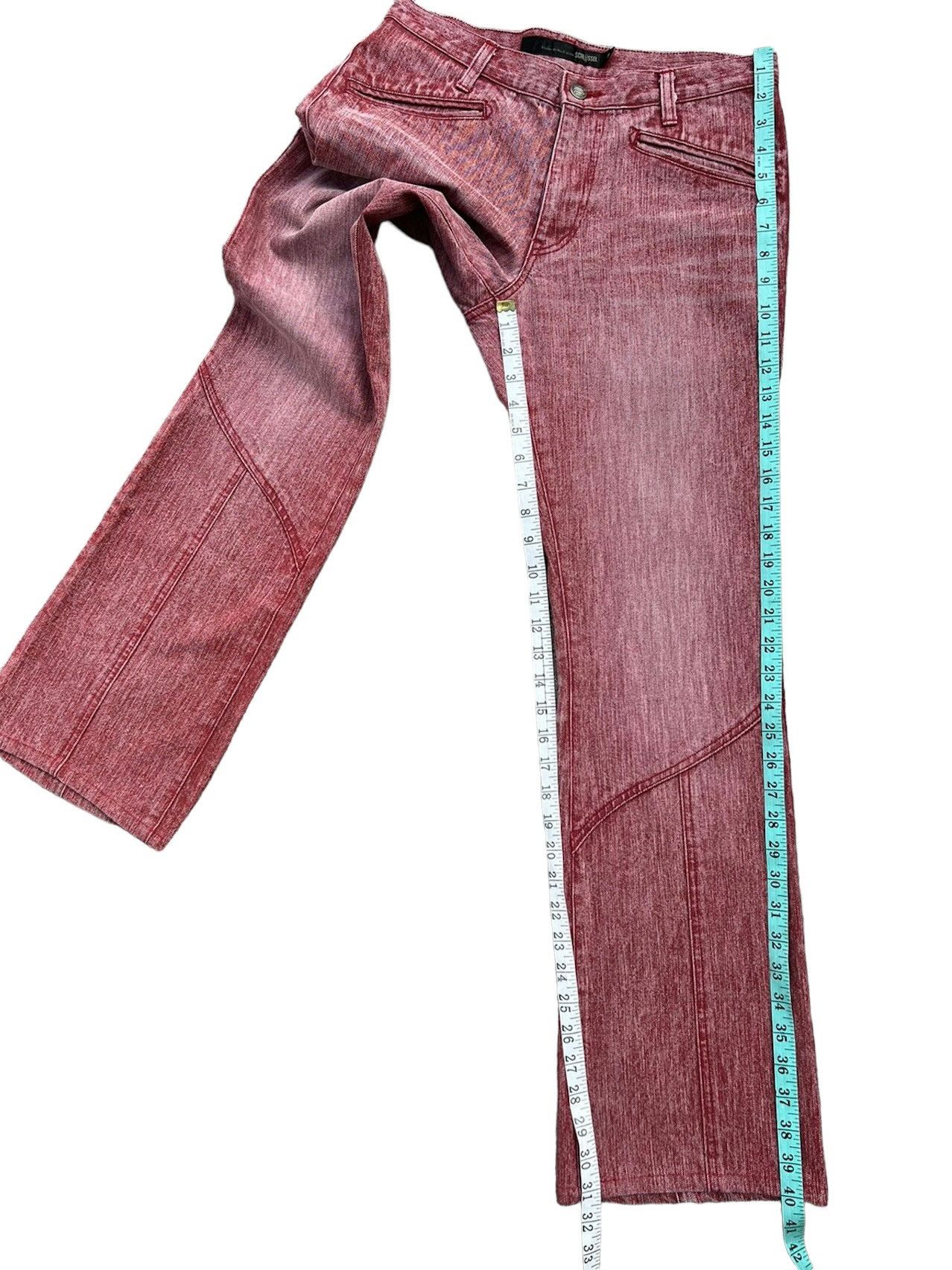 Schlussel Vintage Schlussel Japan Fade Red Denim Flare Jeans Size US 30 / EU 46 - 5 Thumbnail