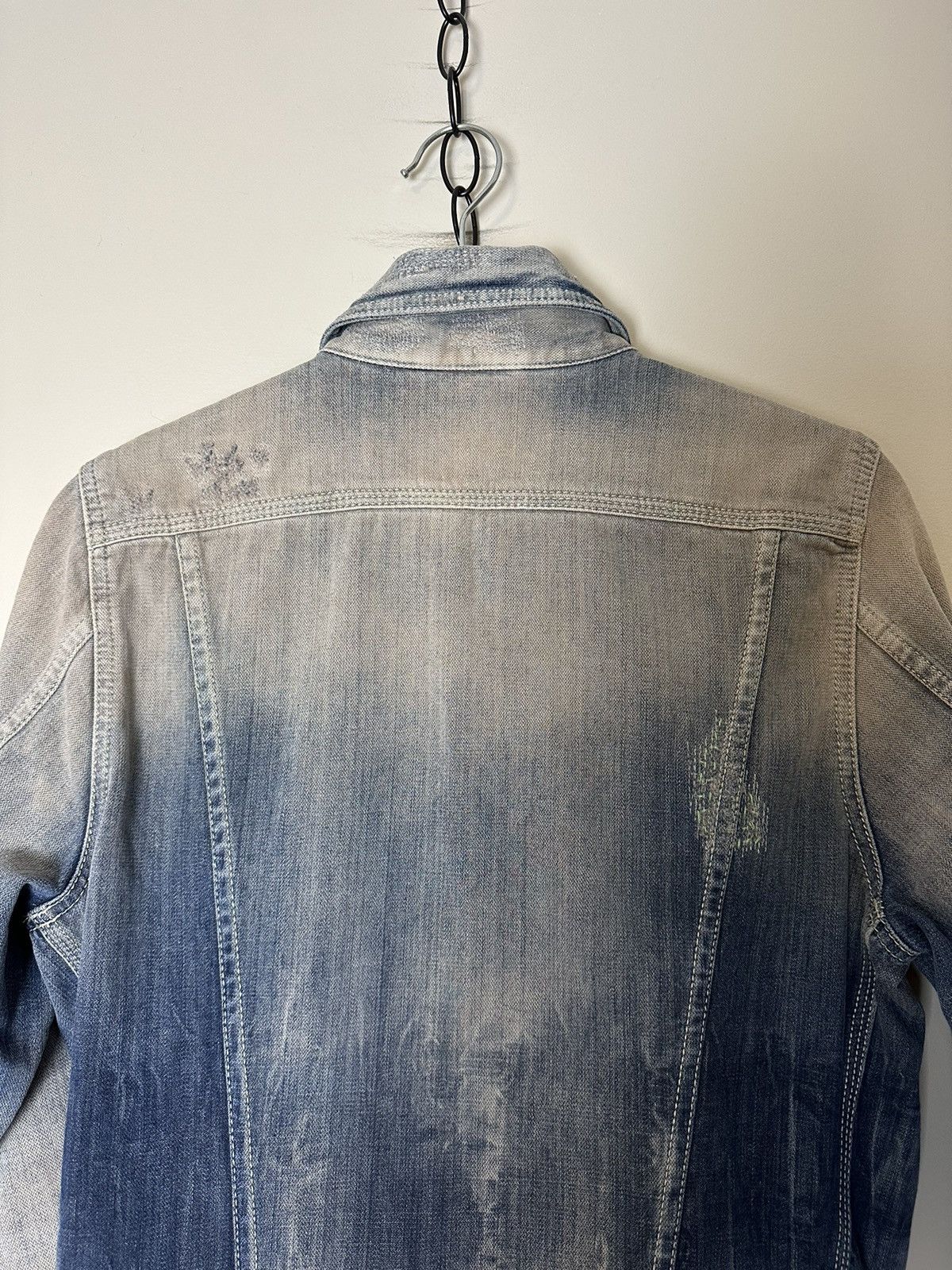 Diesel × Vintage Vintage Diesel Repaired Denim Jacket Small Size S / US 4 / IT 40 - 9 Thumbnail