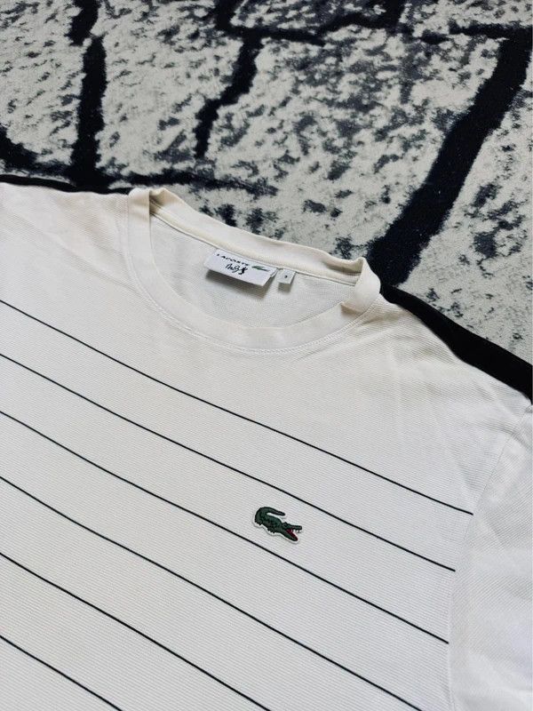 Lacoste Lacoste Andy Warhol T-shirt white black striped S Size US S / EU 44-46 / 1 - 3 Thumbnail