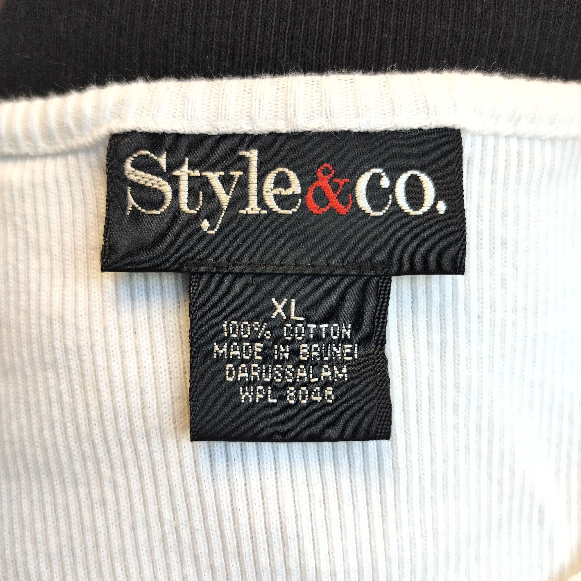 Other Style & Co. Women's Black/White Knit Sleeveless Top XL Size XL / US 12-14 / IT 48-50 - 3 Thumbnail