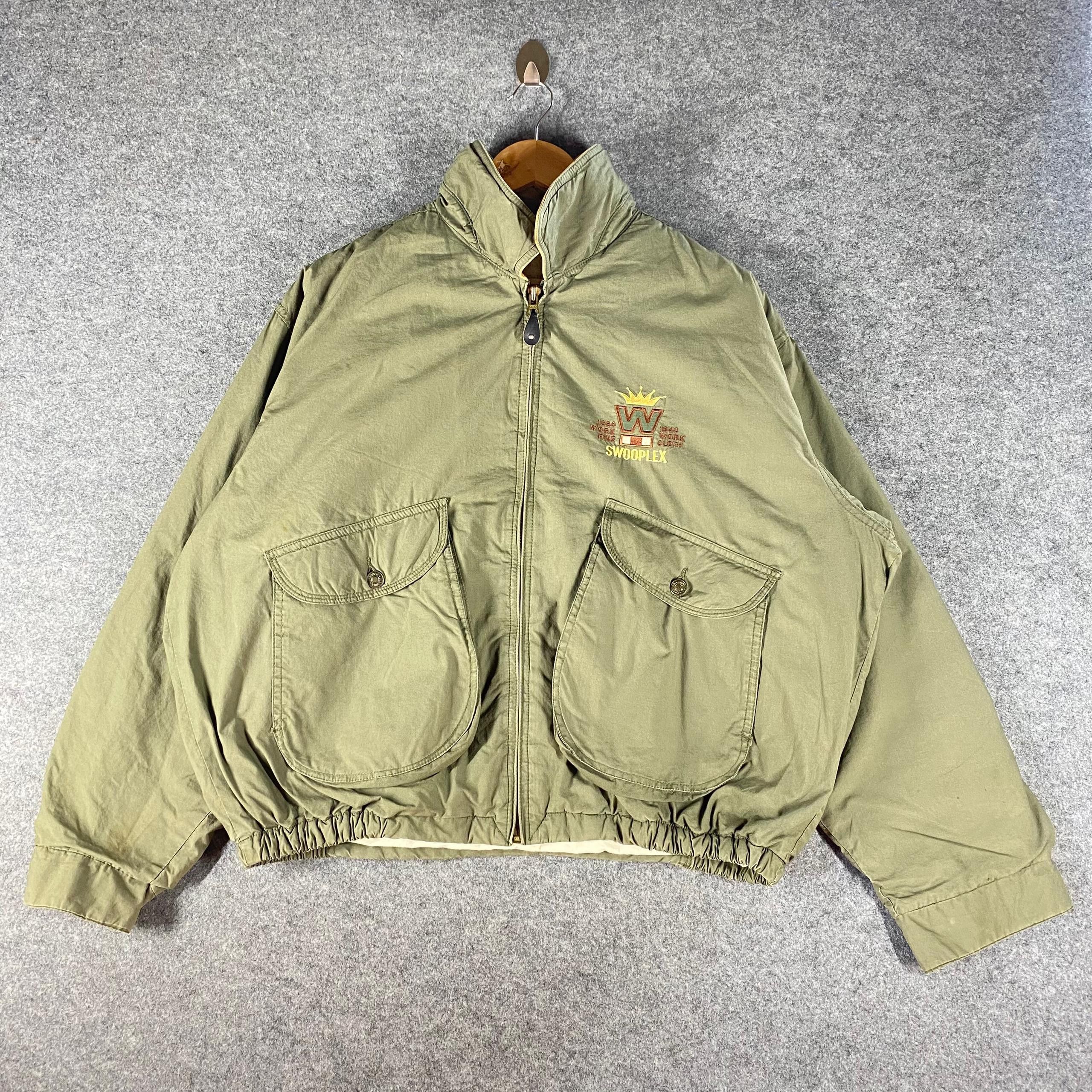 Japanese Brand Vintage Navy Chic Swooplex Bombers Jacket Size US L / EU 52-54 / 3 - 3 Thumbnail