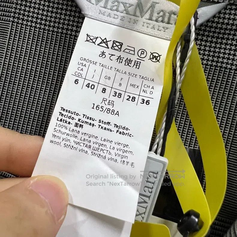 Max Mara Max Mara Grey Checkered Coat Size M / US 6-8 / IT 42-44 - 5 Thumbnail
