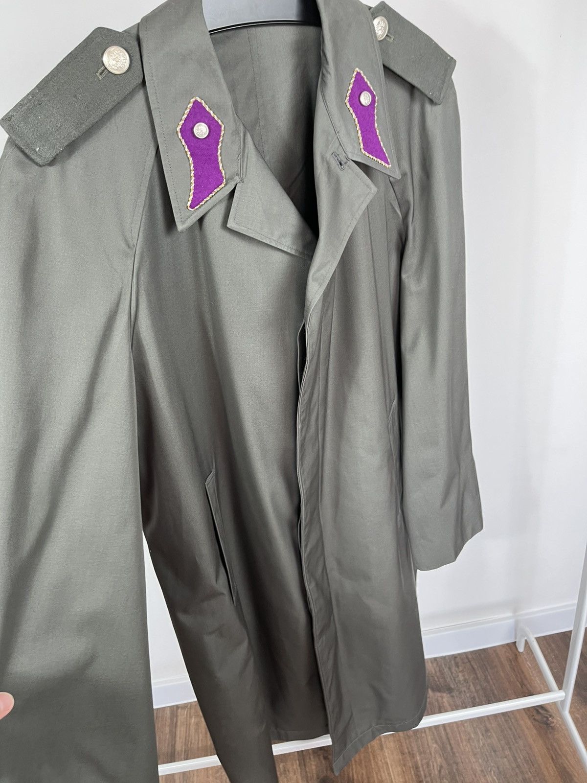 Other Vintage West Germany Bundeswehr Officer Military Trench Coat Size US XXL / EU 58 / 5 - 6 Thumbnail