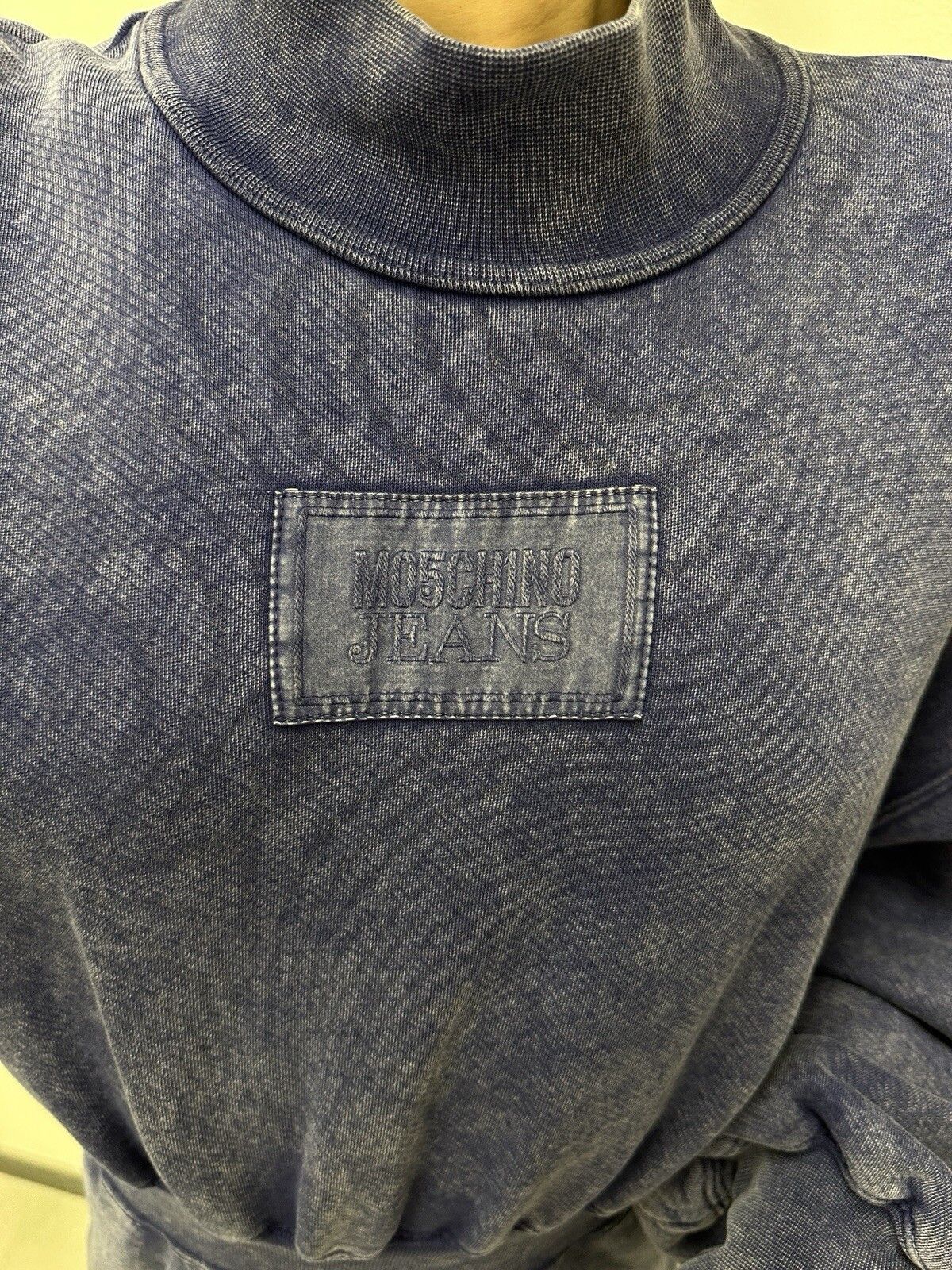 Moschino Moschino Jeans Knitted Jumper Cotton Dress Logo-patch Size M / US 6-8 / IT 42-44 - 11 Thumbnail
