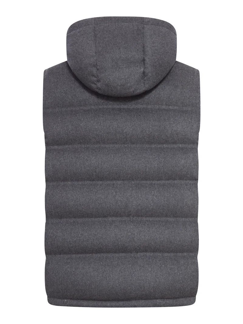 Brunello Cucinelli BRUNELLO CUCINELLI Gray Panama Wool Vest New & Authentic Size US L / EU 52-54 / 3 - 2 Thumbnail