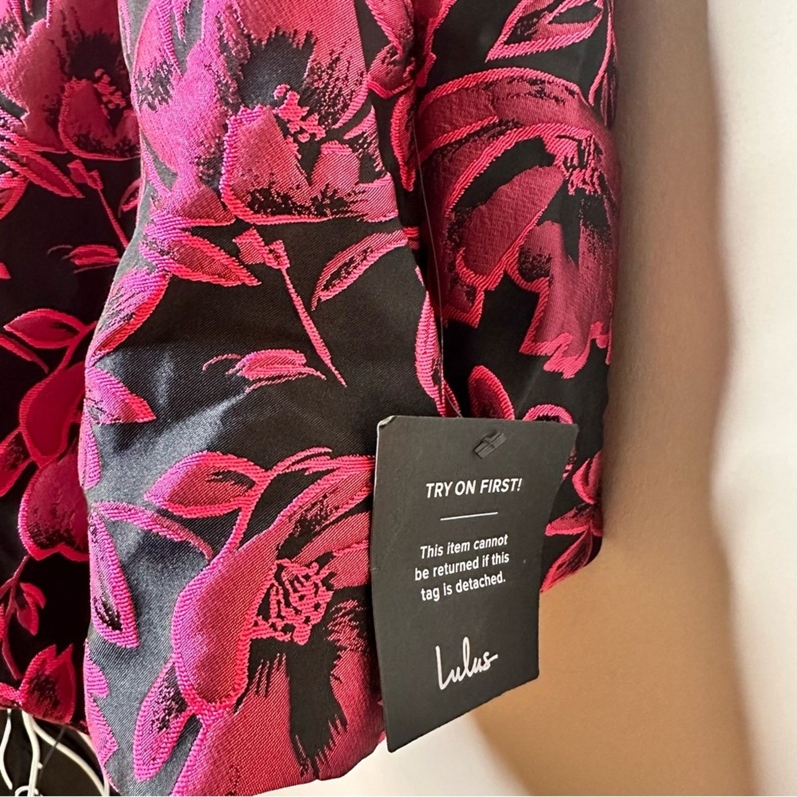 Other Lulus Black Floral Jacquard Corset Mini Dress NWT Medium Size M / US 6-8 / IT 42-44 - 11 Thumbnail