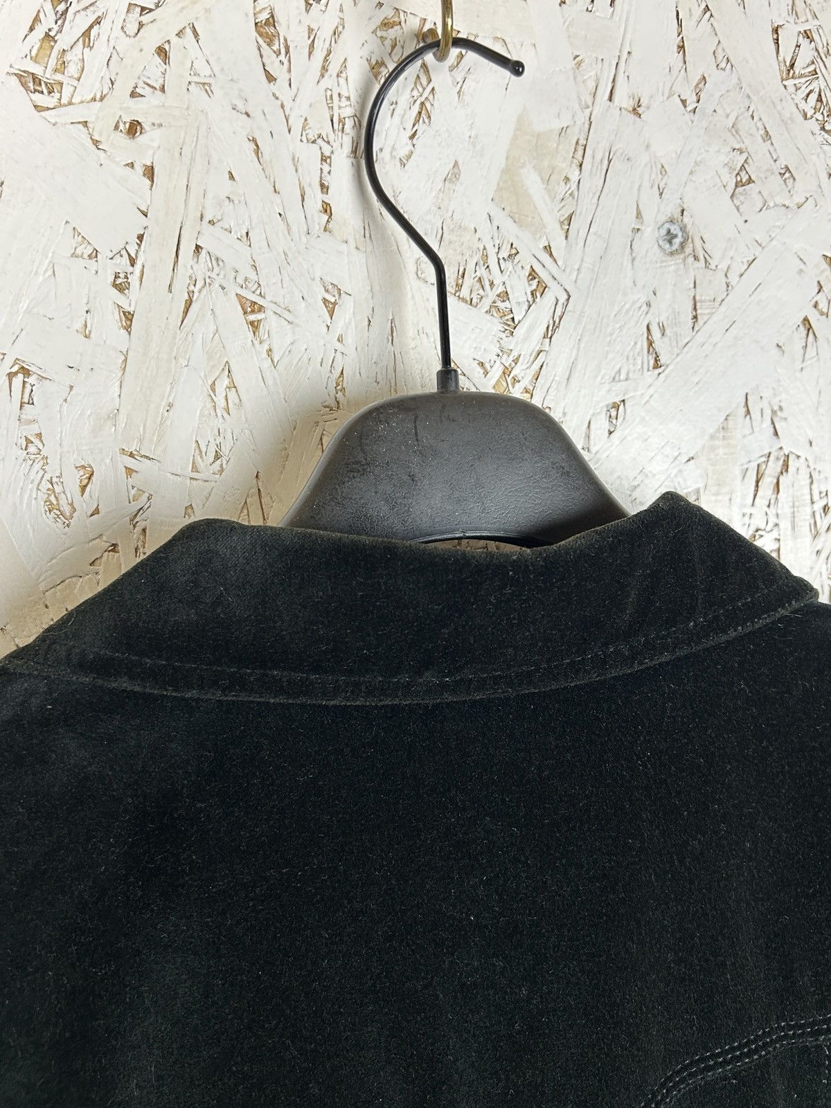 Burberry 00s Vintage Burberry Velvet Short Blazer Jacket UK 12 US 10 Size L / US 10 / IT 46 - 6 Thumbnail