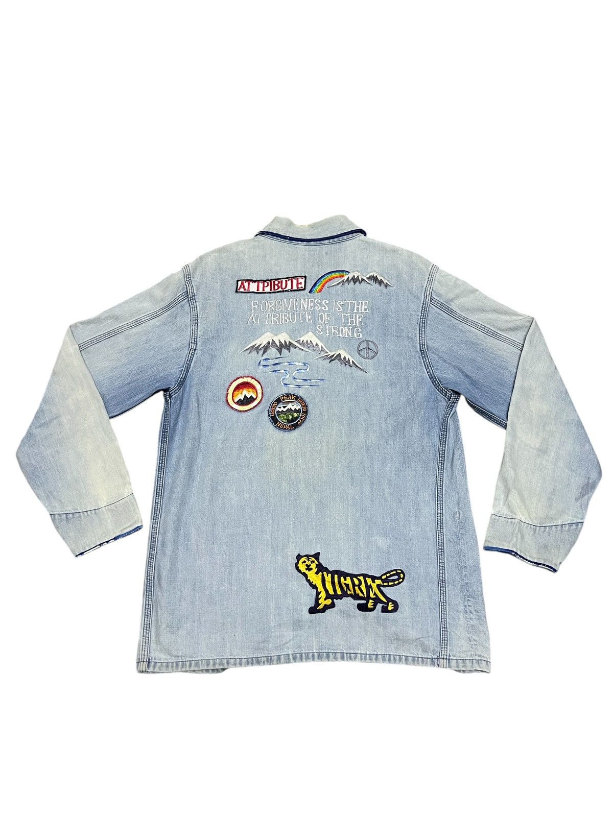 Indigo Made In Indigo Worker Embroidery Patches Jacket Size US M / EU 48-50 / 2 - 2 Thumbnail