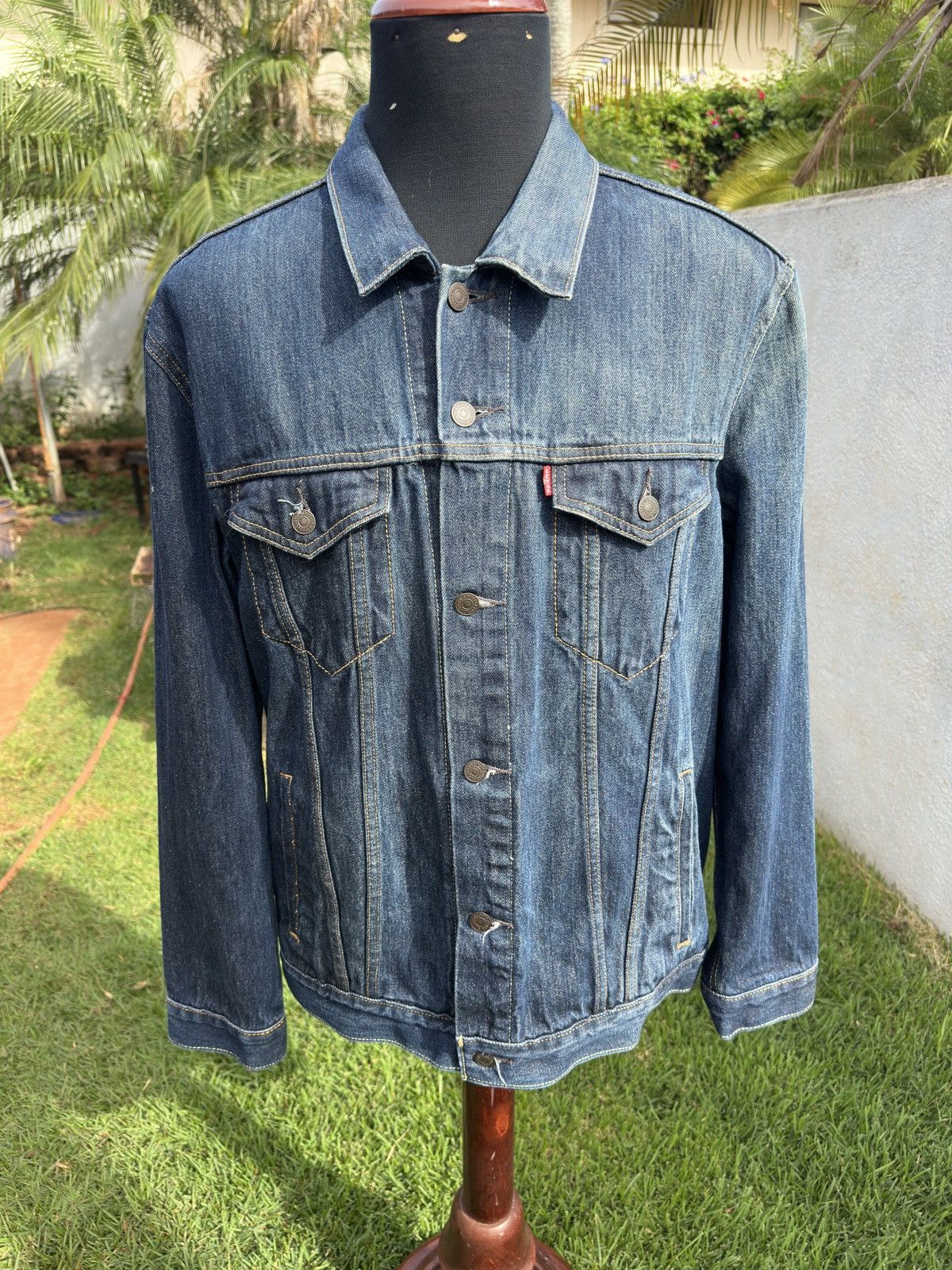 Levi's Levis Denim Jacket Mens XL Blue Cotton Long Sleeve Casual Size US XL / EU 56 / 4 - 1 Thumbnail