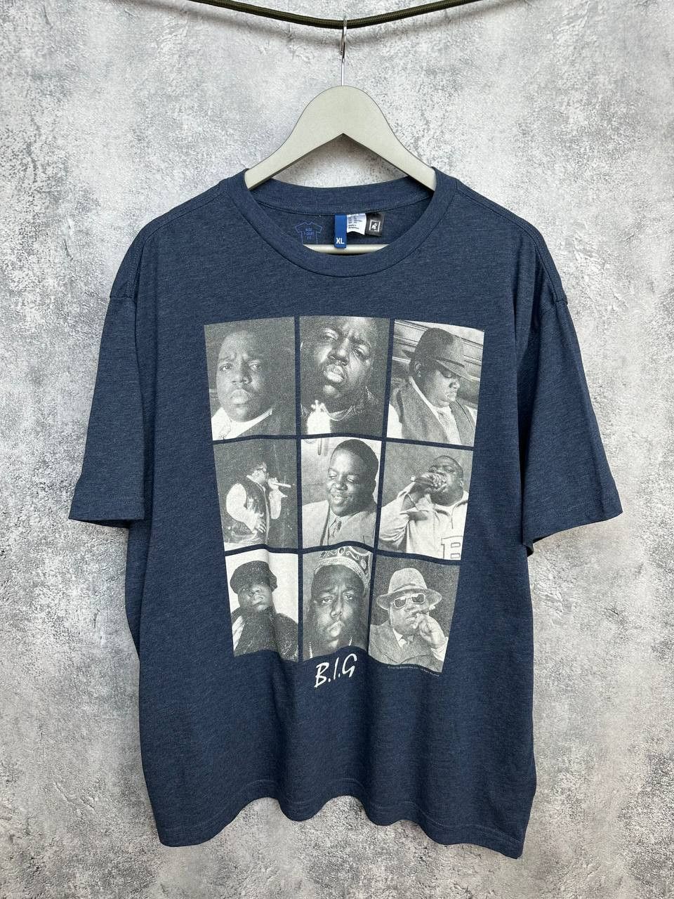 Rap Tees The Notorious B.I.G. Graphic T-Shirt Blue Hip Hop Rap Tee Size US XL / EU 56 / 4 - 1 Thumbnail