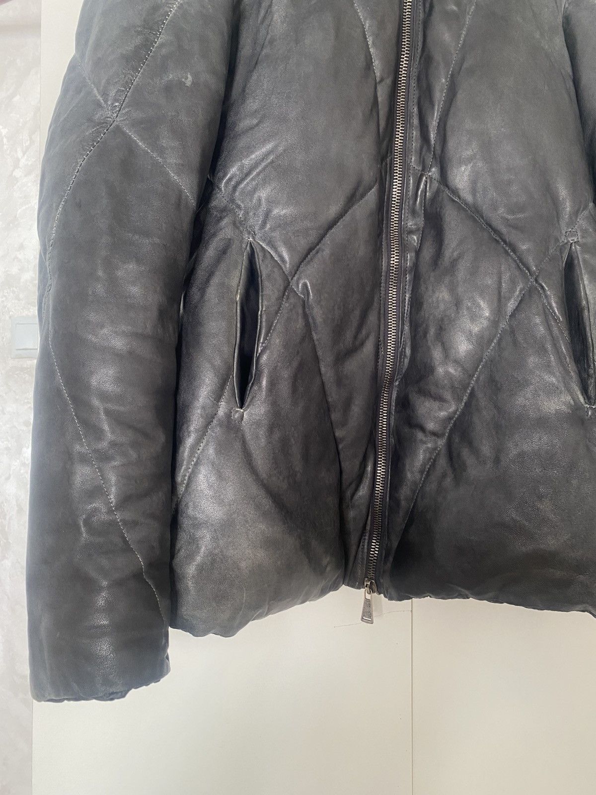 10sei0otto 10Sei0Otto Leather Down Jacket Rick Owens style, BBS Size US M / EU 48-50 / 2 - 2 Thumbnail