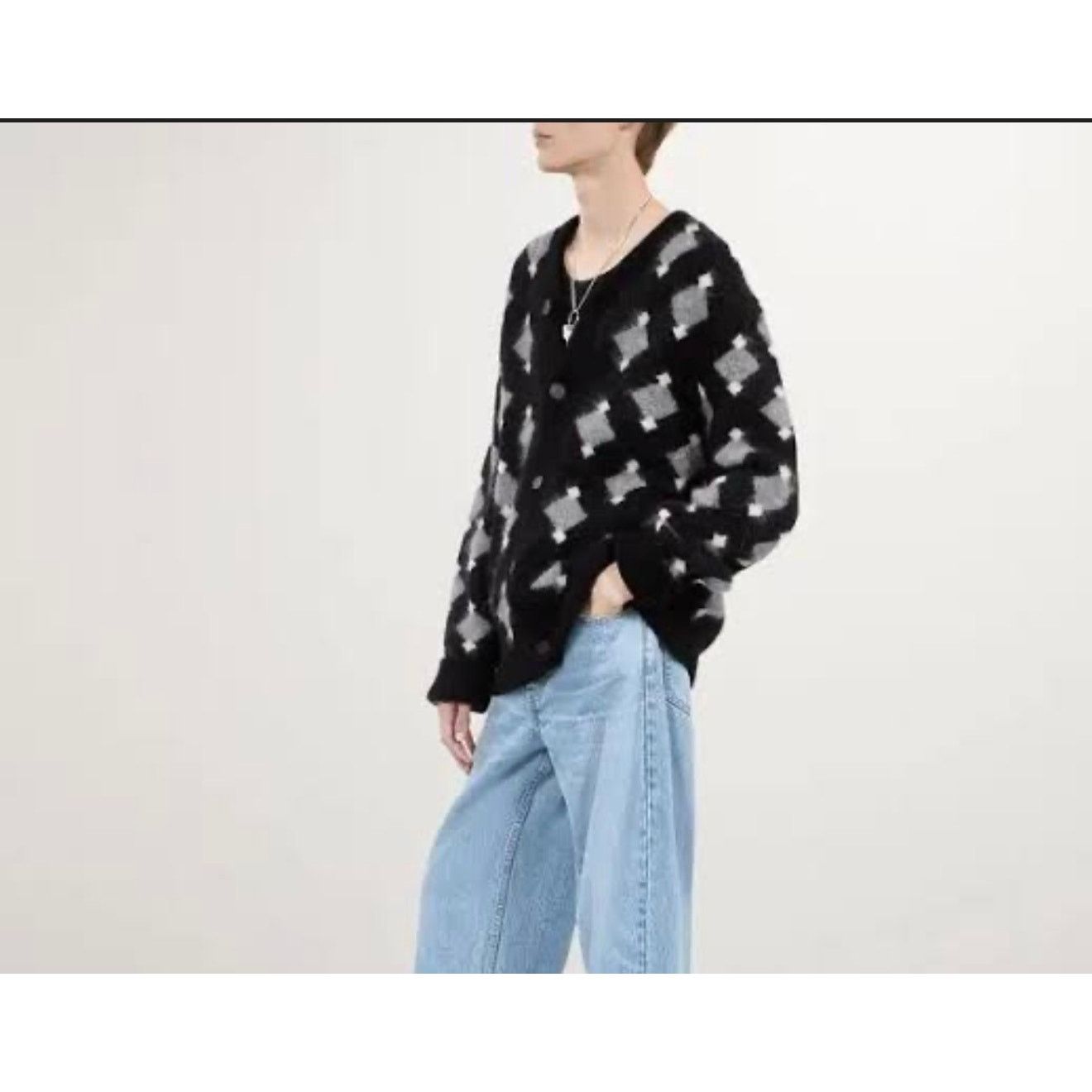 The Kooples New the Kooples men’s Alpaca diamond pattern cardigan S Size US S / EU 44-46 / 1 - 7 Thumbnail