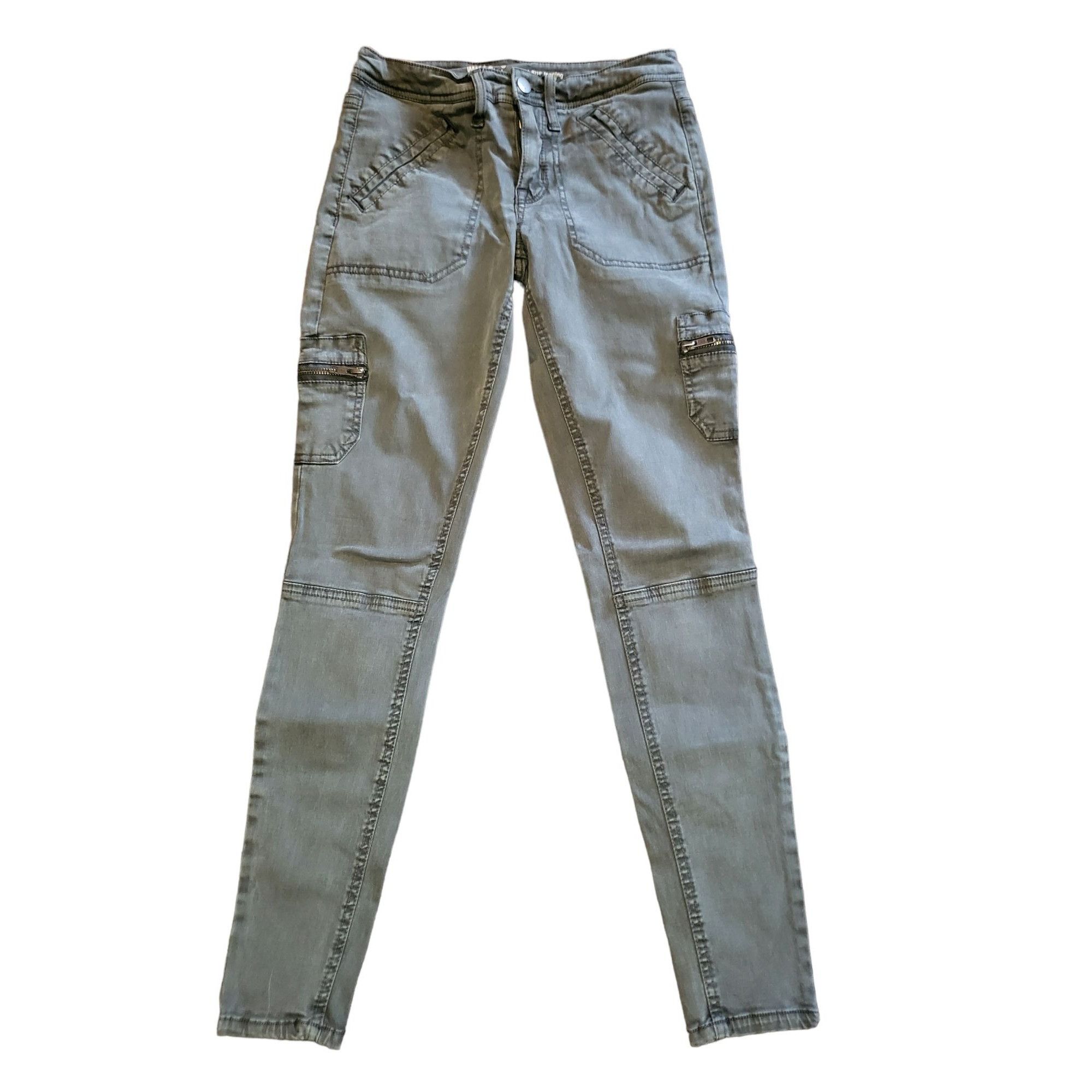 Mossimo Mossimo Jeggings Women Sz 00/24 Army Green Mid Rise Super St Size 24" / US 00 / IT 34 - 1 Thumbnail