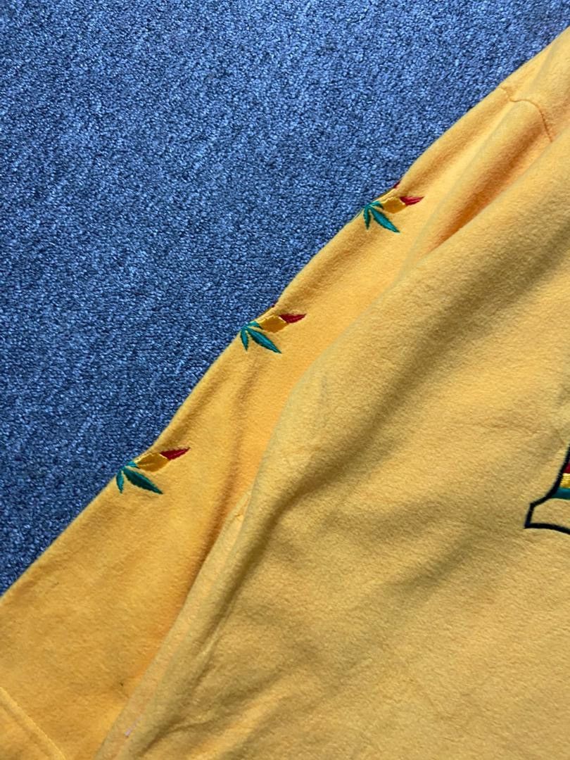 Japanese Brand Marijuana Embroidered Pullover Hoodies (186) Size US M / EU 48-50 / 2 - 8 Thumbnail