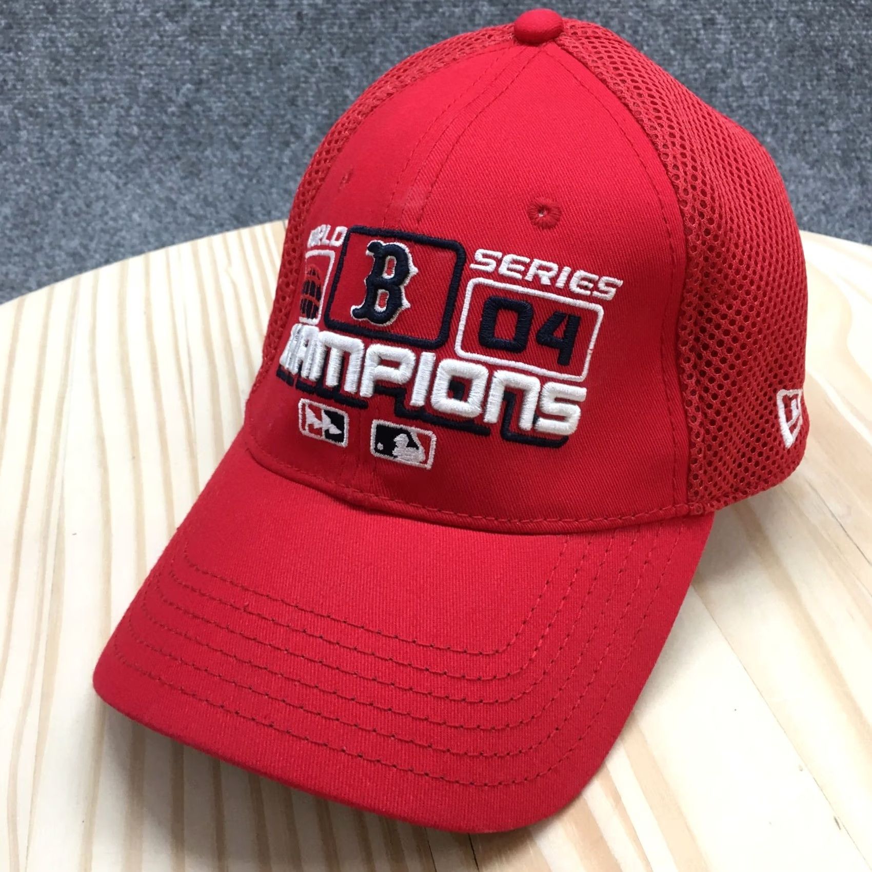 New Era New Era Boston Red Sox Baseball Hat Mens Red OS Adjustable Embroidered Logo Size ONE SIZE - 2 Thumbnail