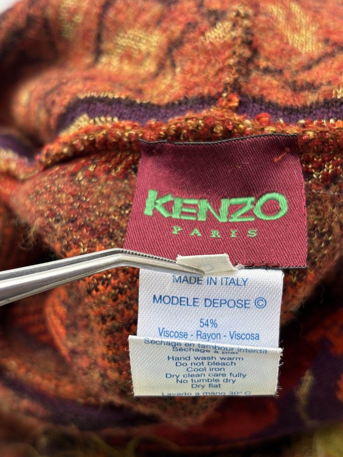 Kenzo 1990s Kenzo Knit Sweater Size S / US 4 / IT 40 - 12 Thumbnail