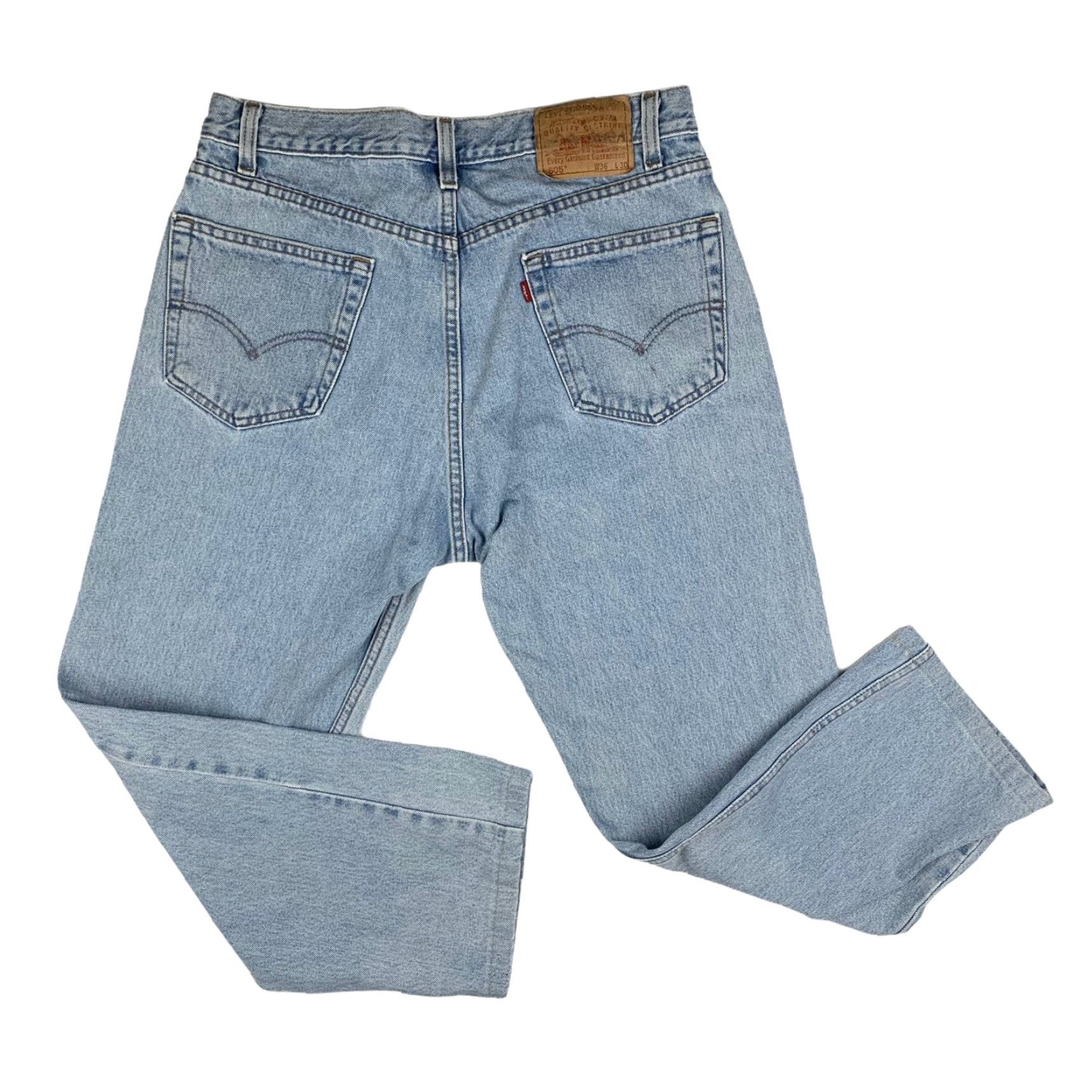 Levi's VINTAGE Levi's 505 Jeans Regular Fit Straight Leg 36 Adult Blue Denim 90s Mens Size US 36 / EU 52 - 4 Thumbnail