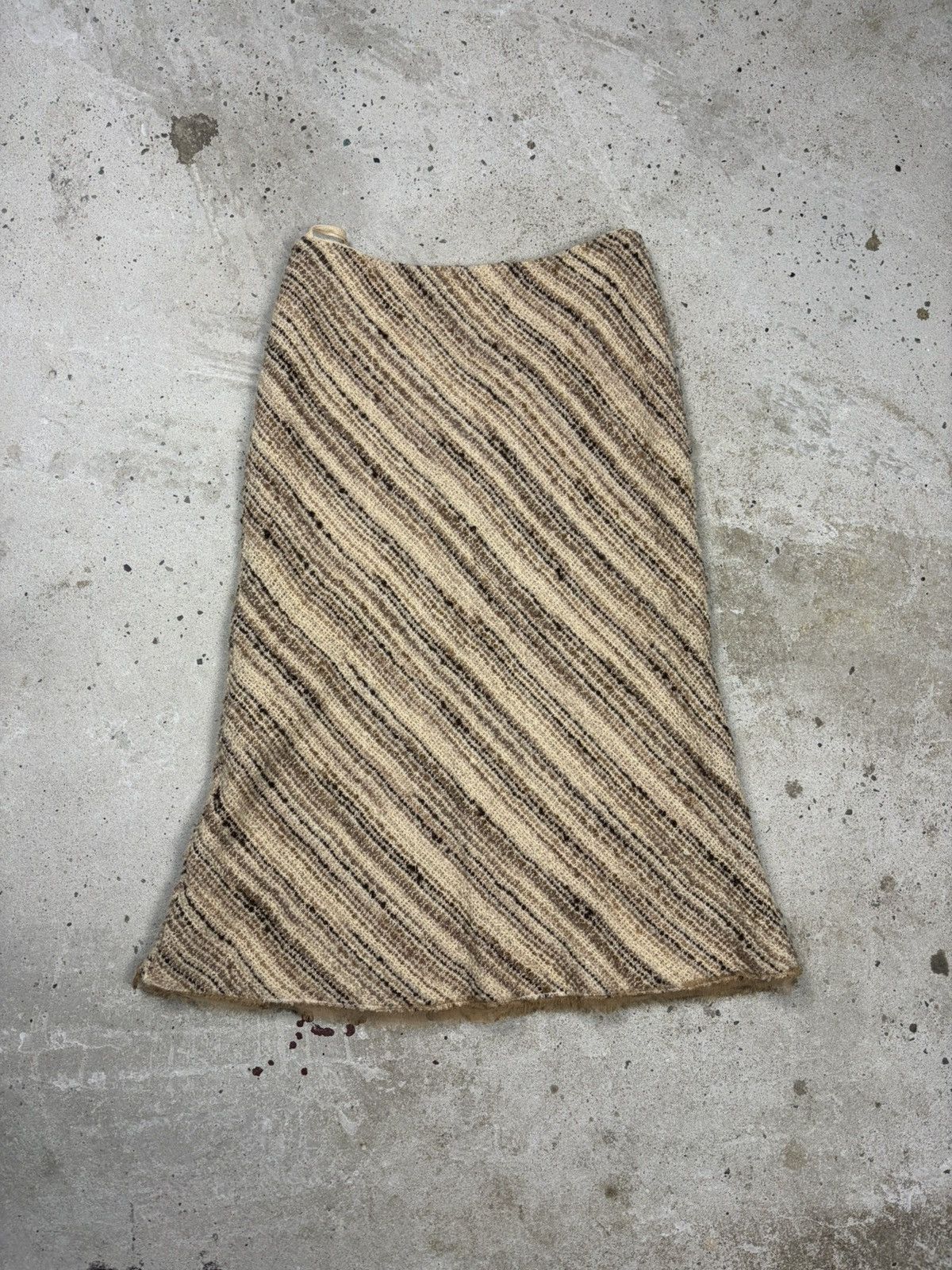 Prada Prada FW 2000 Wool & Silk Tweed Skirt Runway Size M / US 6-8 / IT 42-44 - 3 Thumbnail