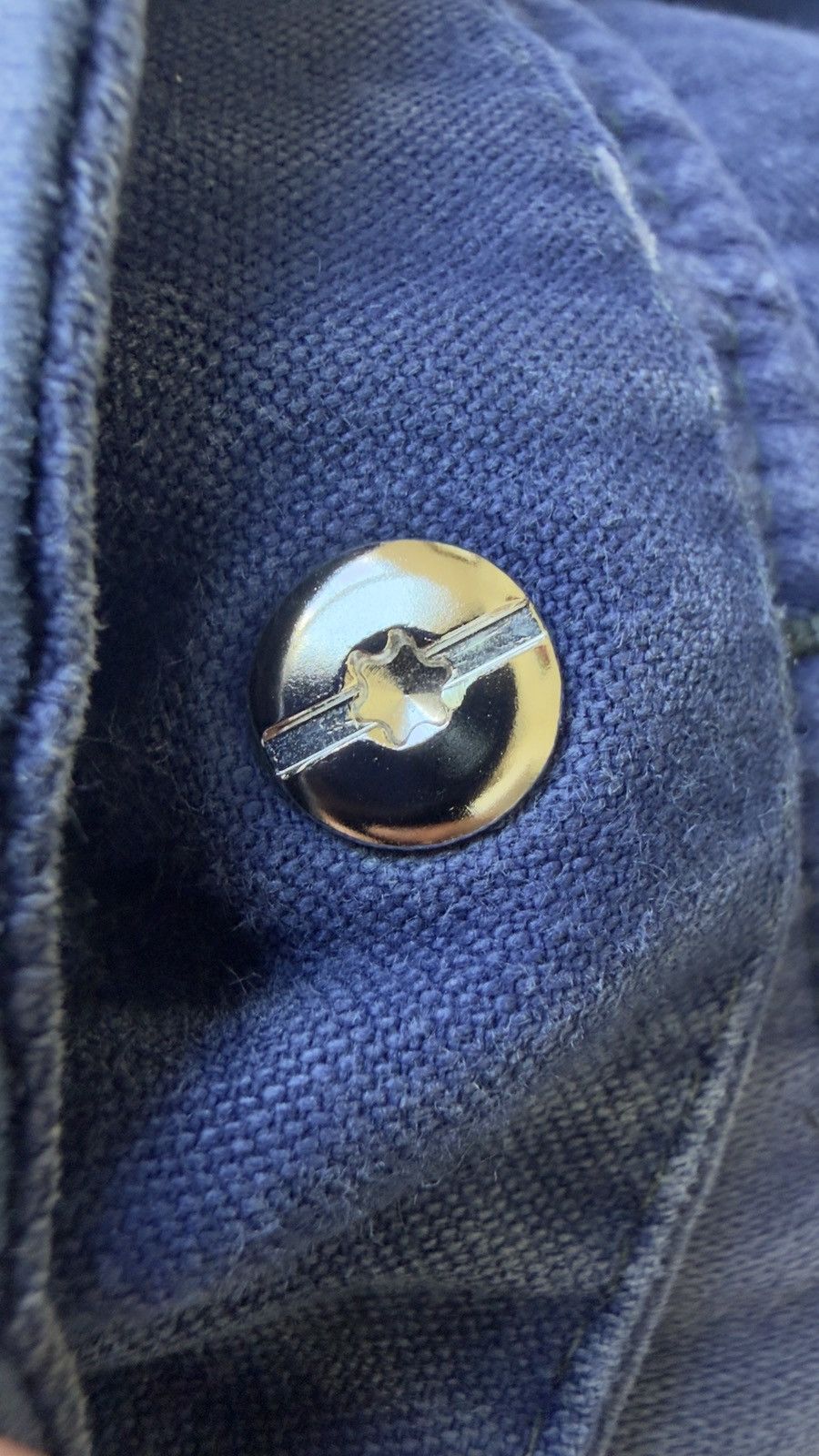 Chrome Hearts RARE!ChromeHearts Blue Cross Patch Vintage French Work Pants Size US 36 / EU 52 - 7 Thumbnail