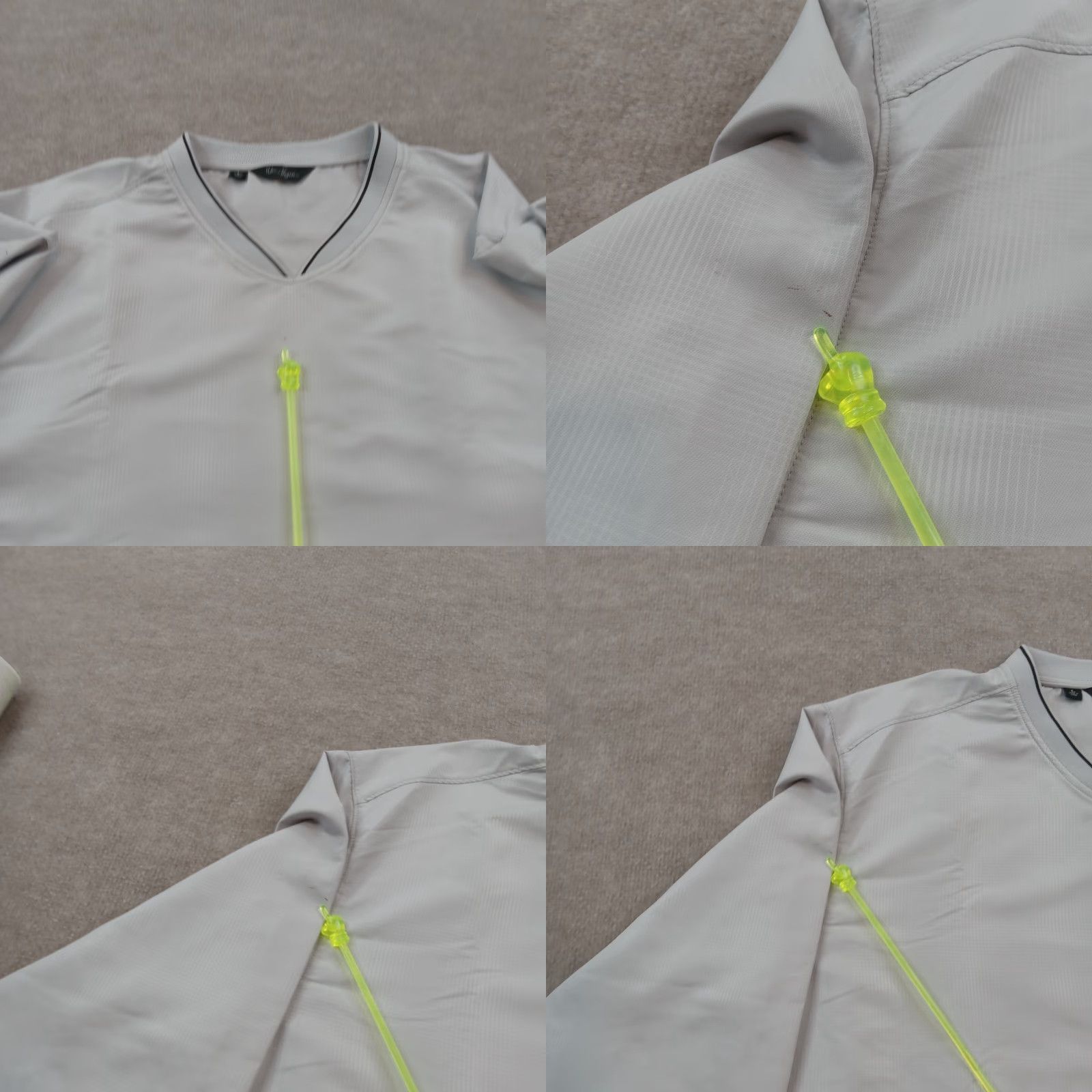 Vintage Walter Hagen Mens Large Gray Golf Windbreaker Jacket Long Sleeve V-Neck Lightweight Outdoor Jacket Mens Size US L / EU 52-54 / 3 - 8 Thumbnail