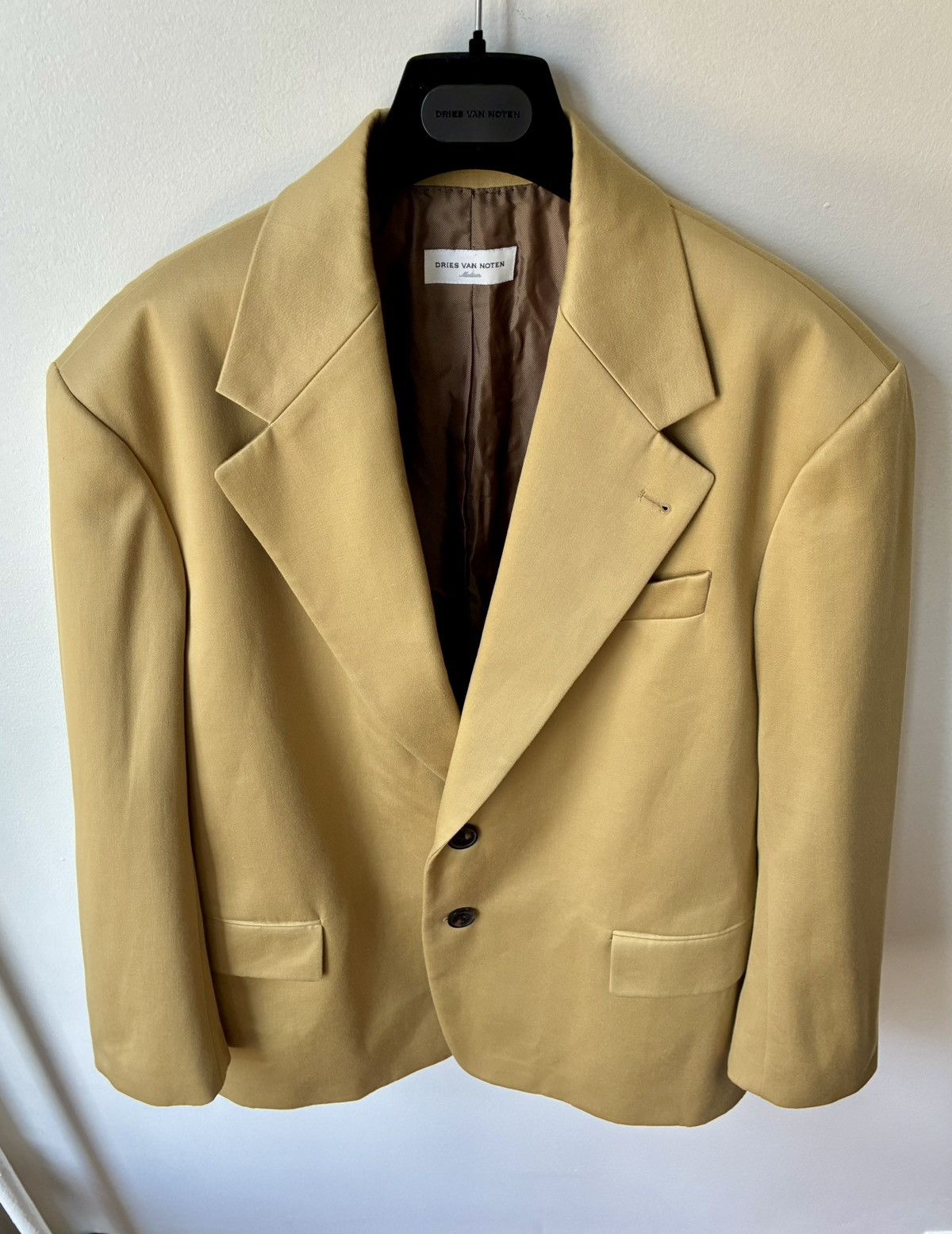 Dries Van Noten Dries Van Noten Runway AW2021 Khaki Blazer Size US M / EU 48-50 / 2 - 18 Thumbnail