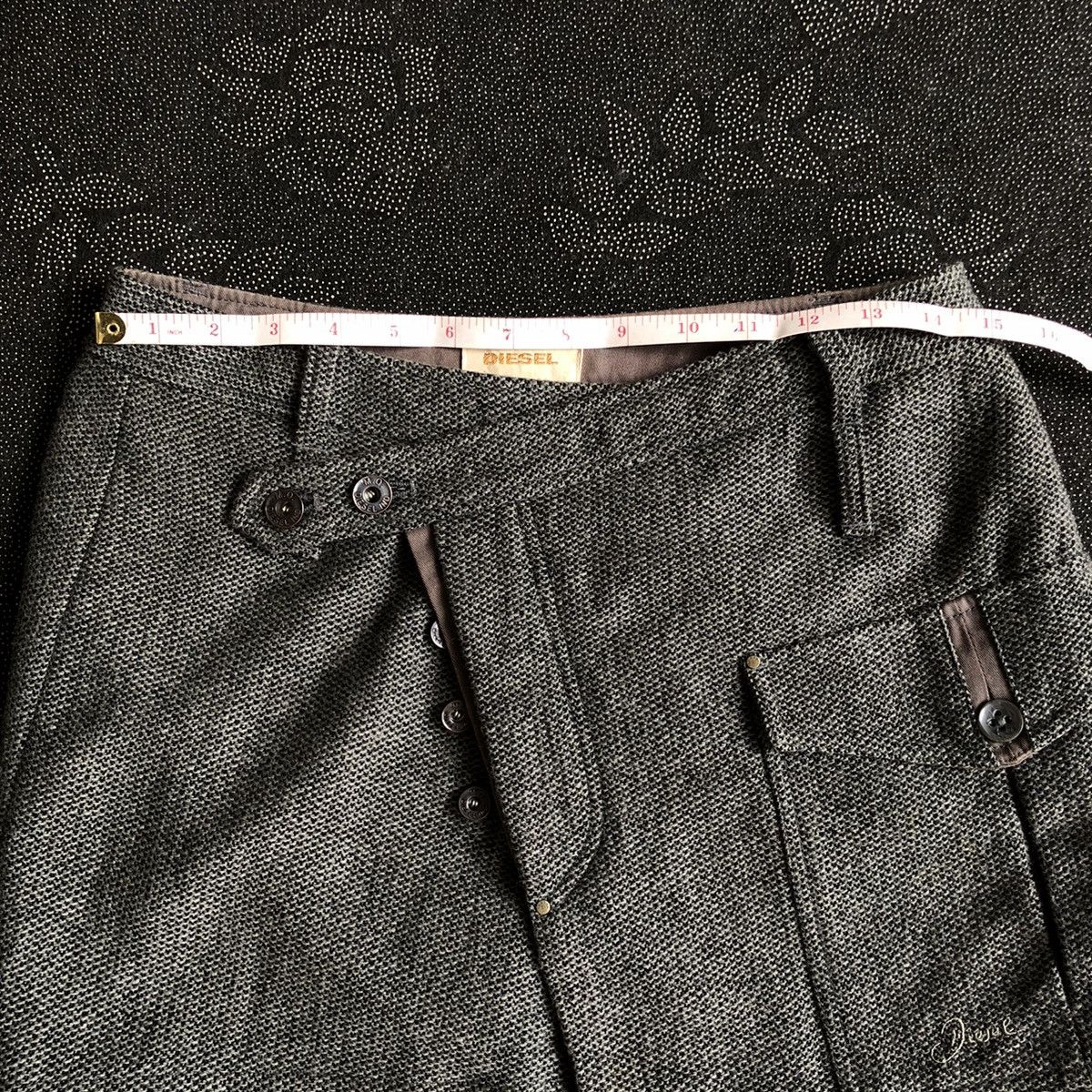 Diesel DIESEL button fly mini skirt Size 29" - 22 Thumbnail