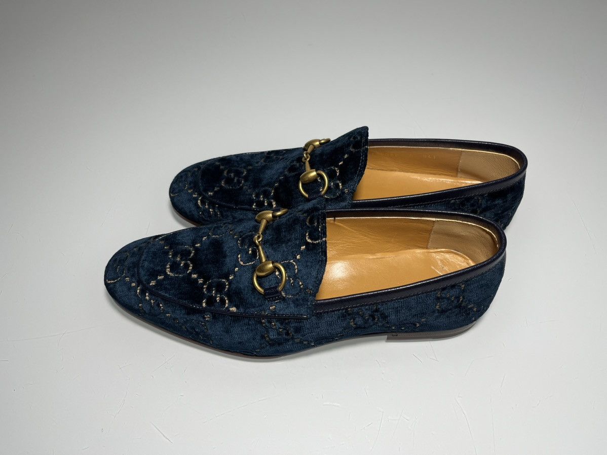 Gucci GUCCI Jordaan Loafers Velvet Flat Size US 6 / EU 39 - 2 Thumbnail