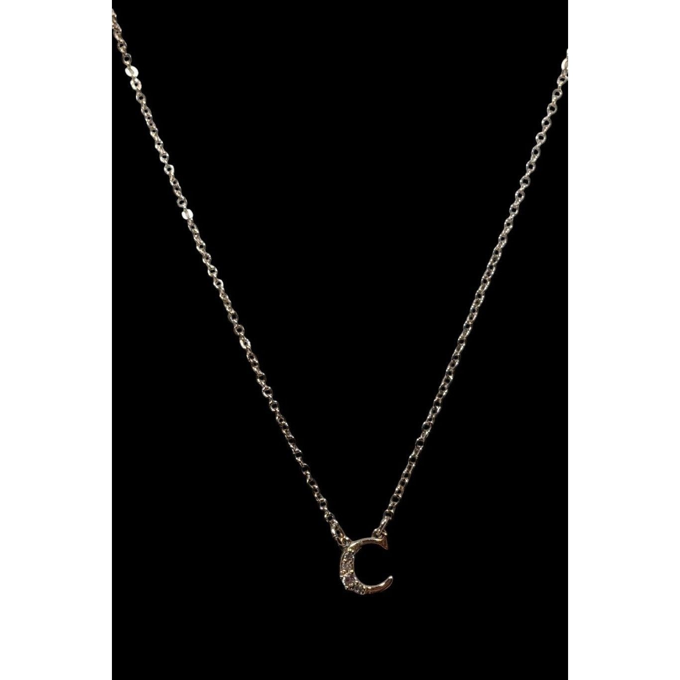 Other Minimalist Celestial Rhinestone Moon Pendant Necklace Size ONE SIZE - 2 Thumbnail