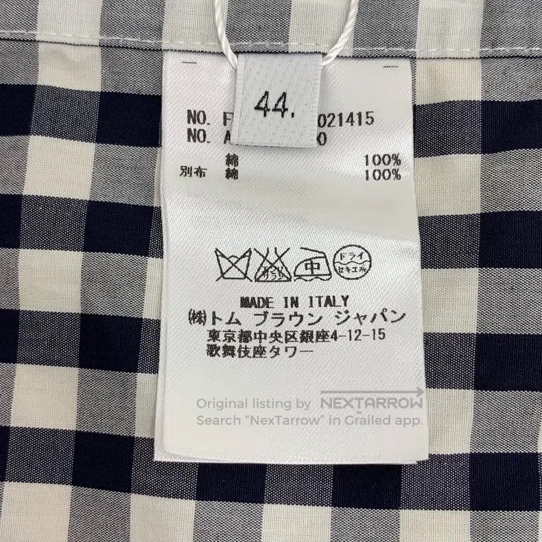 Thom Browne Thom Browne Turn-down single-breasted long-sleeve shirt Size US S / EU 44-46 / 1 - 8 Thumbnail