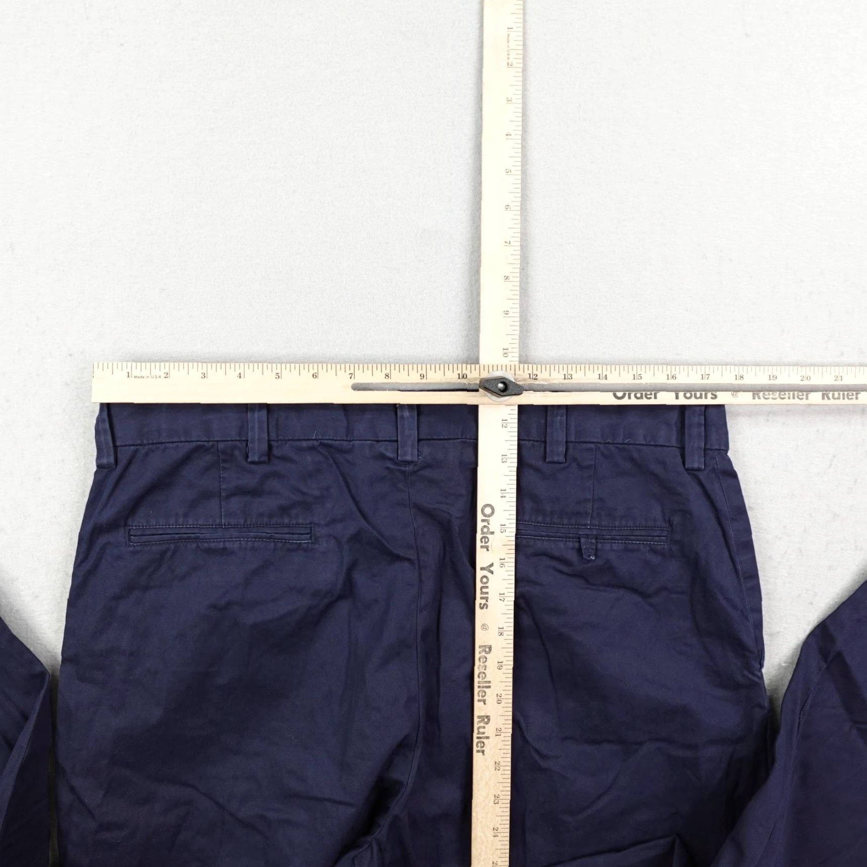 Ralph Lauren VINTAGE Ralph Lauren Pants Mens 35x32 Chino Straight Leg Cotton Twill Navy Blue Flat Front Pockets 35 Inseam Mens Size US 35 - 7 Thumbnail