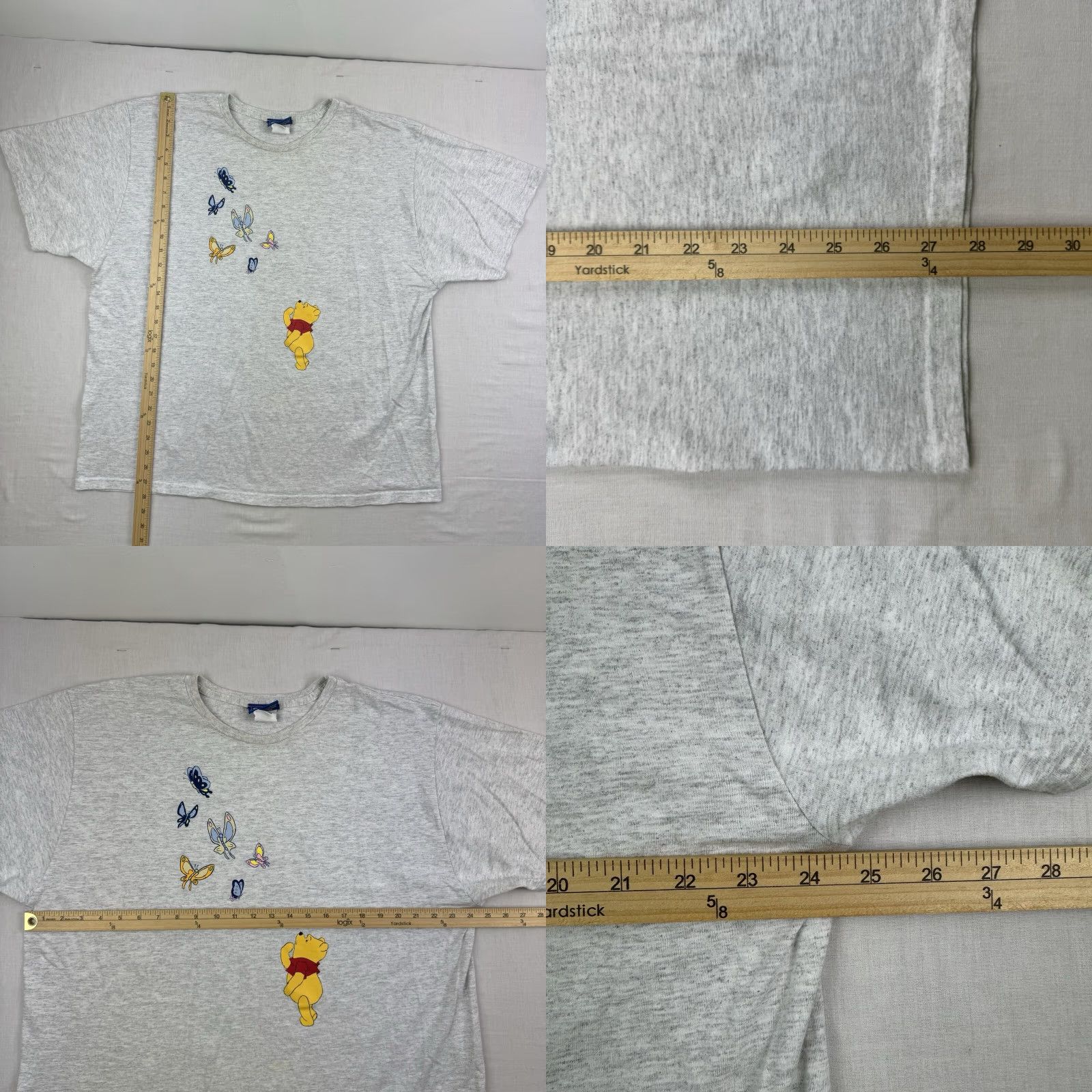 Disney Vintage Winnie The Pooh T-Shirt Womens XL Gray 90s Disney Oversized Casual Size XL / US 12-14 / IT 48-50 - 8 Thumbnail