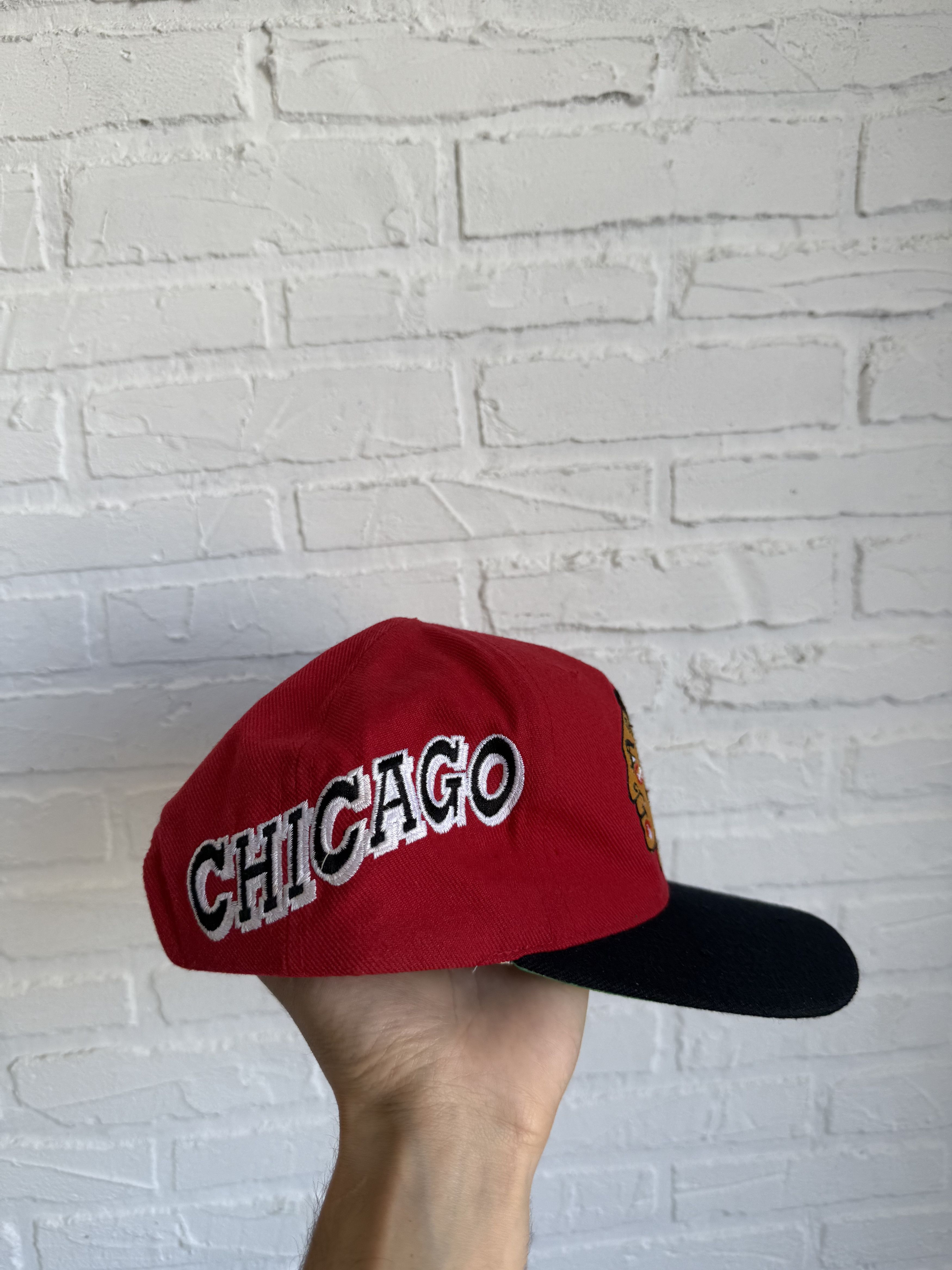 NFL Vintage 90s Chicago Blackhawks Nfl cap Size ONE SIZE - 2 Thumbnail