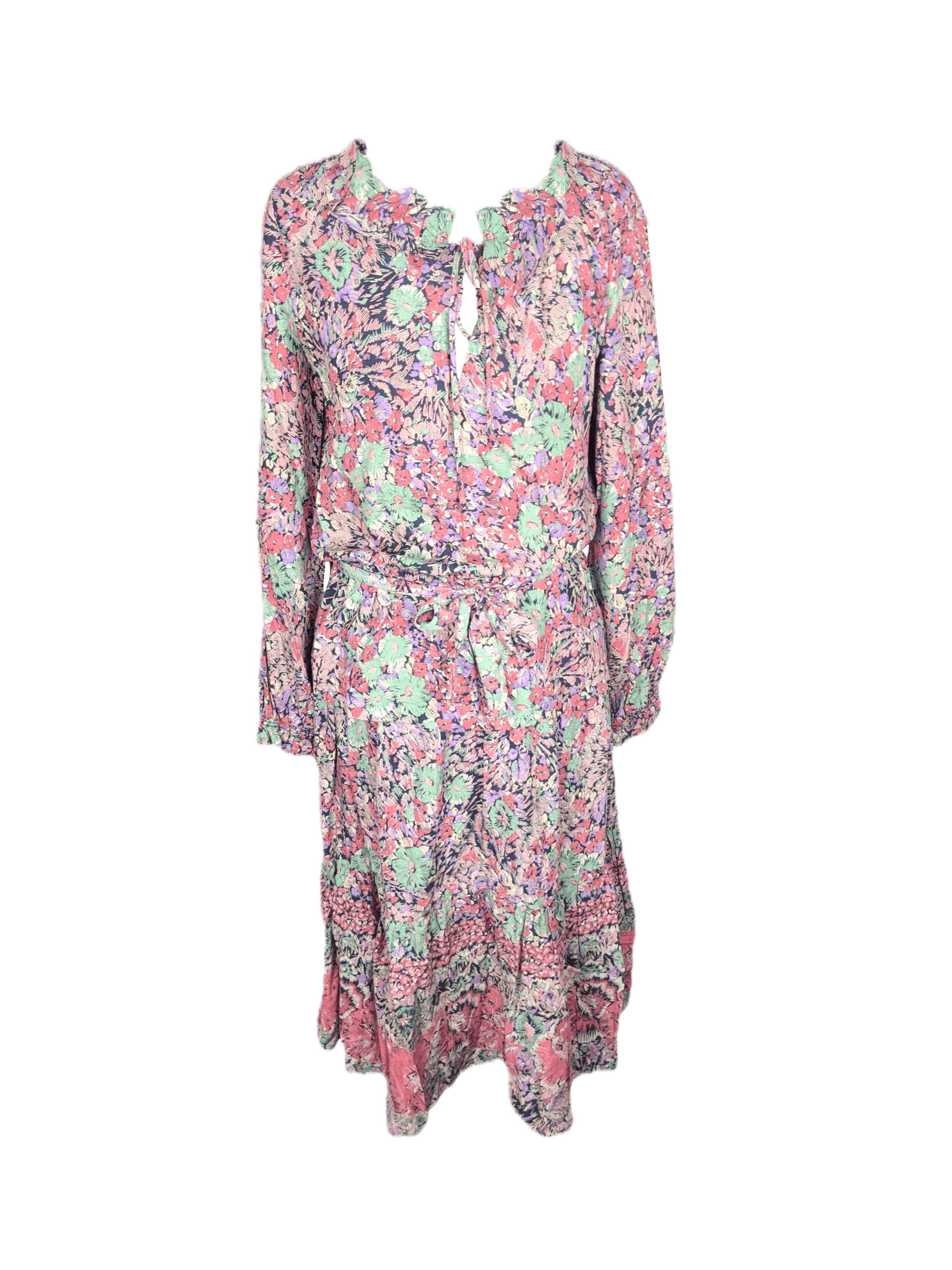Vintage 1970's Pink Floral Top Size S / US 4 / IT 40 - 8 Thumbnail