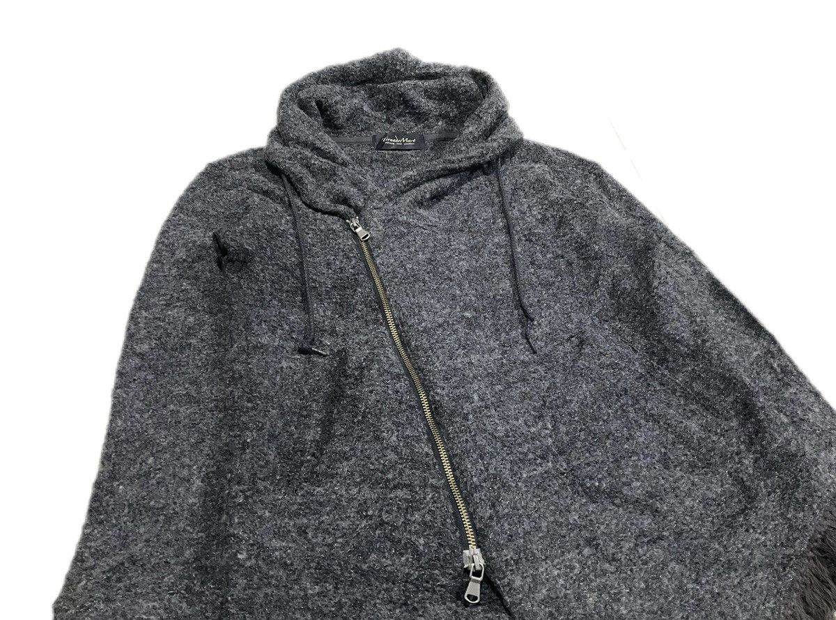 If Six Was Nine × Japanese Brand × Tornado Mart 🔥Sick Y2K Archived Tornado Mart Frayed Asymmetric Wool Coat Size US M / EU 48-50 / 2 - 6 Thumbnail