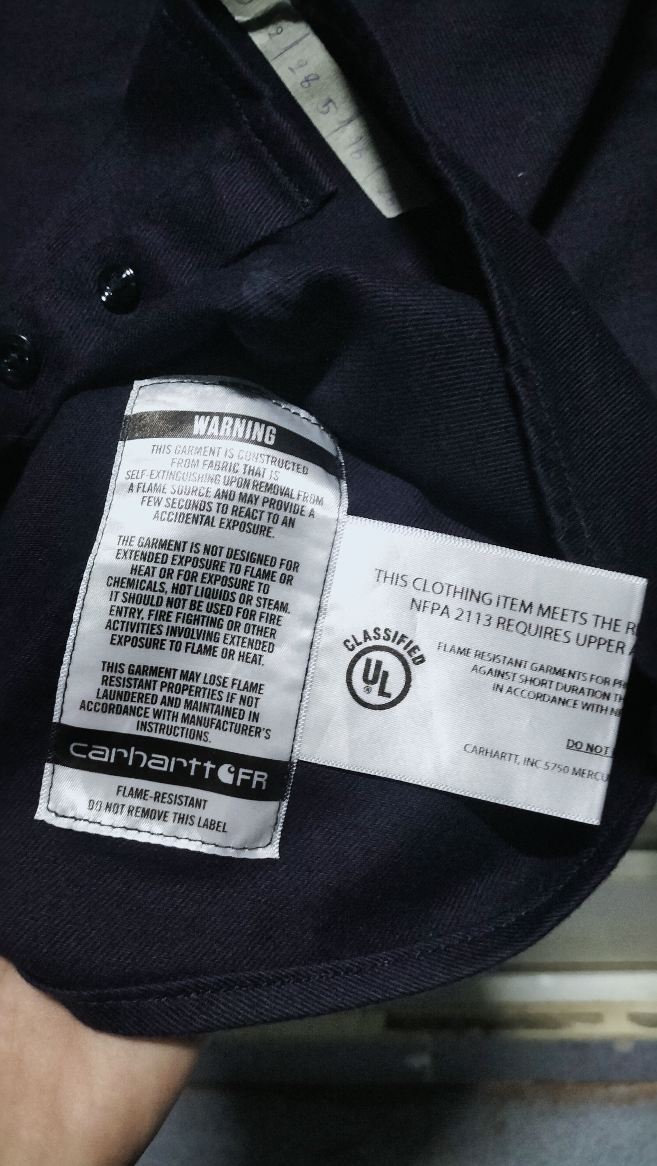 Carhartt Carhartt FR Shirts Workwear Black Longsleeve Patches Size US M / EU 48-50 / 2 - 6 Thumbnail