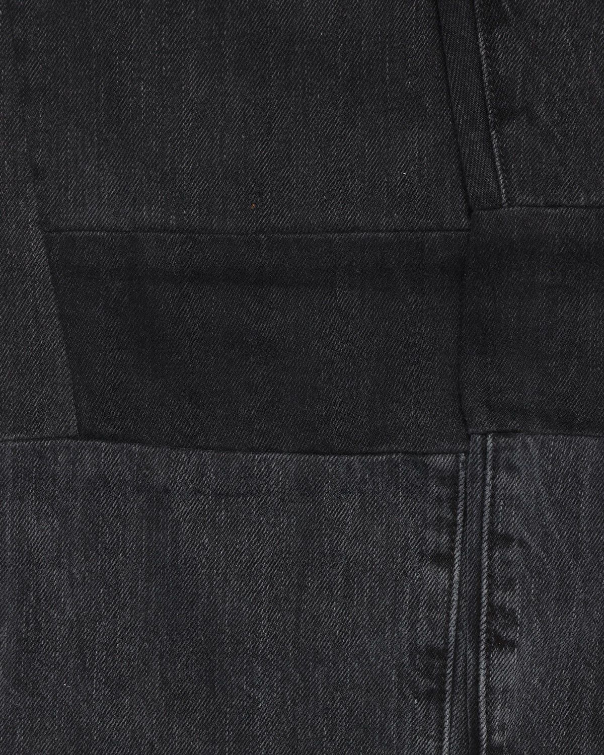 Helmut Lang “High Rise Crop Slim Vintage Black Patchwork” Denim Size US 27 - 9 Thumbnail