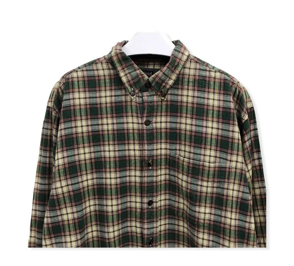 Japanese Brand Japanese Brand ixiz Plaid Tartan Flannel Shirt 👕 Size US M / EU 48-50 / 2 - 2 Thumbnail