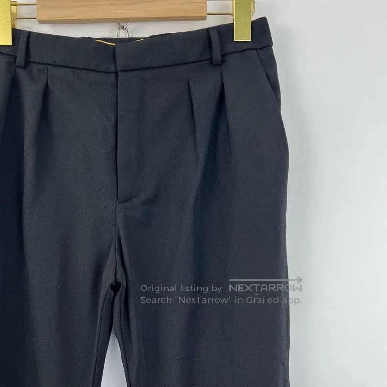 Saint Laurent Paris Saint Laurent Paris Black Straight Leg Turn-Up Suit Pants Size US 36 / EU 52 - 4 Thumbnail