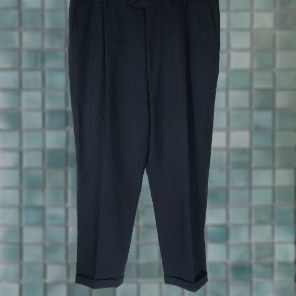 Joseph Abboud VINTAGE Joseph Abboud Men’s Dress Pants Size 38X32 Black High Rise Straight Fit Casual Formal Size US 38 / EU 54 - 1 Thumbnail