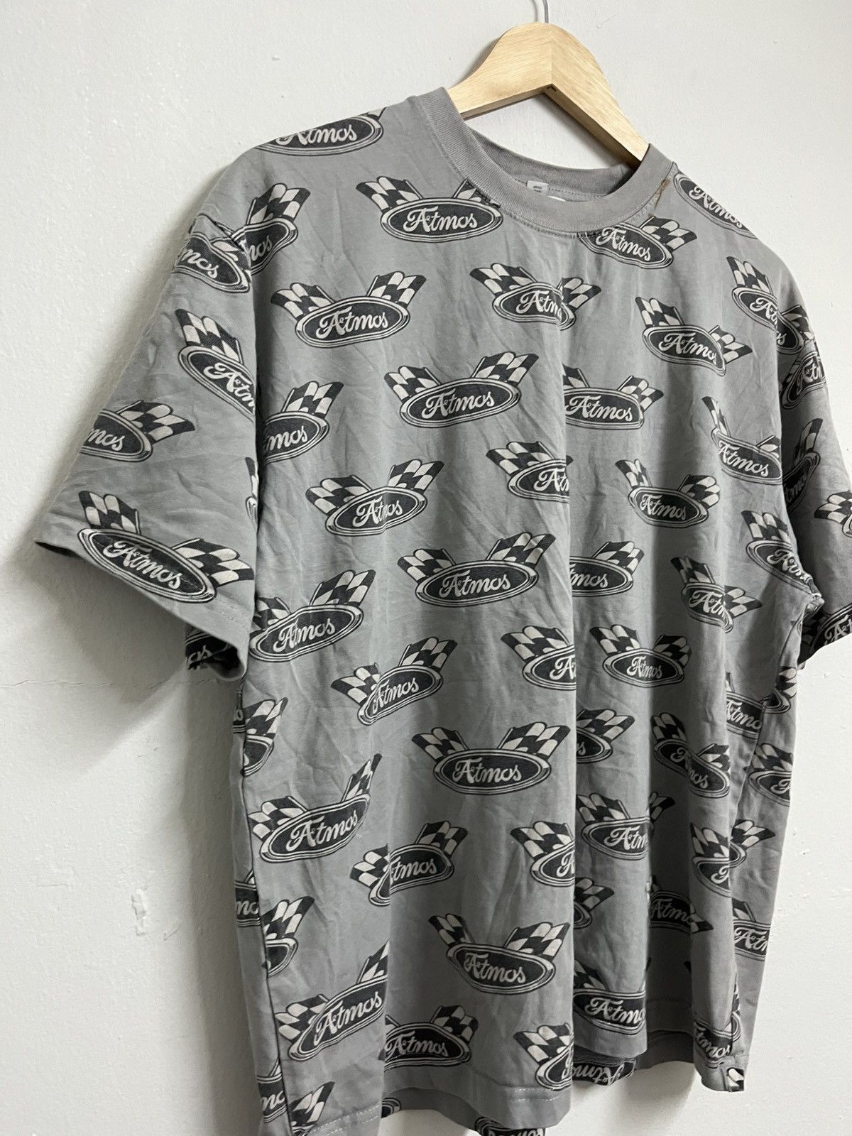 💥Atmos Checkered Flag Fullprinted Tee