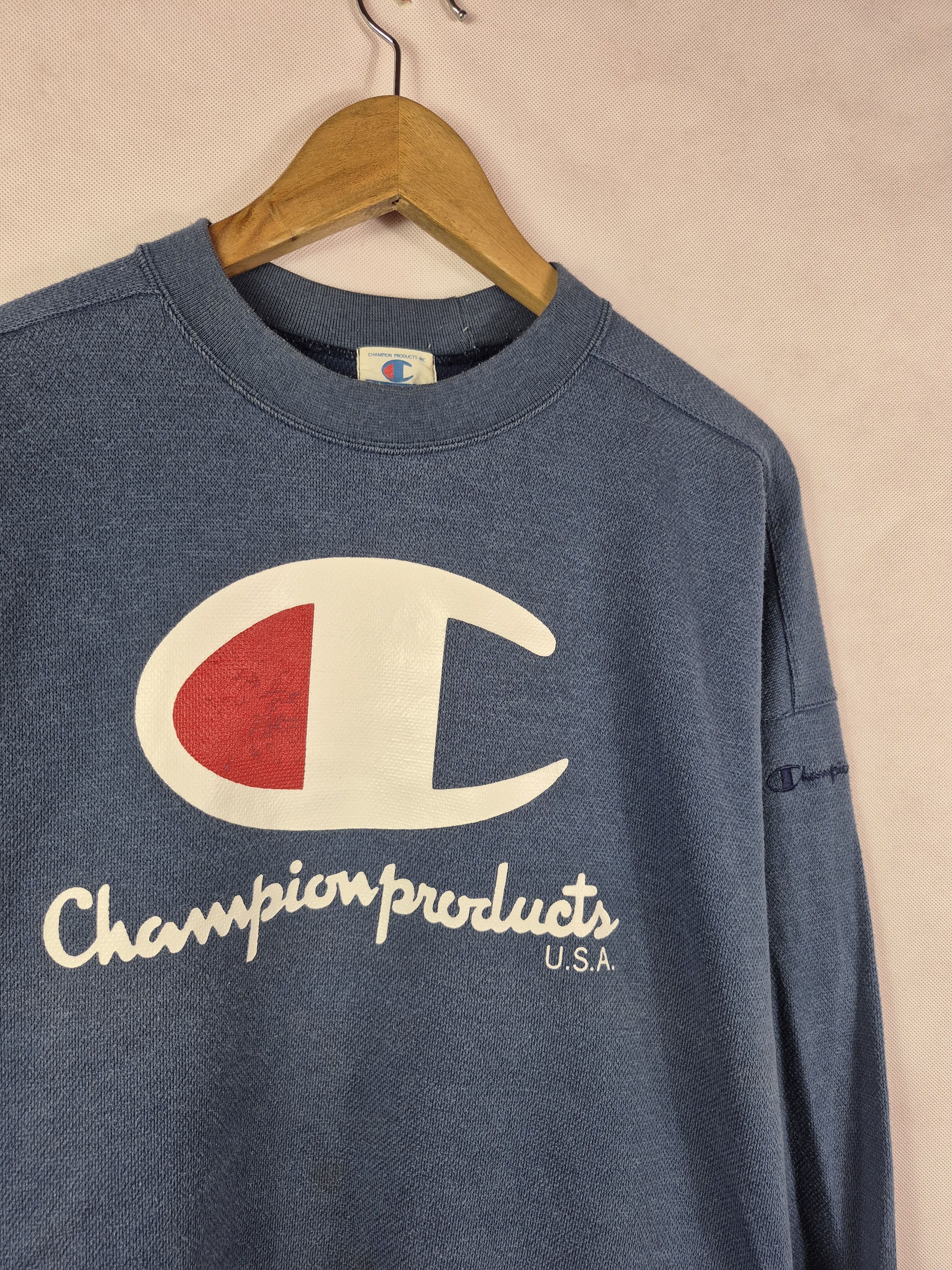Champion 🔥 Vintage Champion Products Big Logo Sweatshirt Size US L / EU 52-54 / 3 - 2 Thumbnail