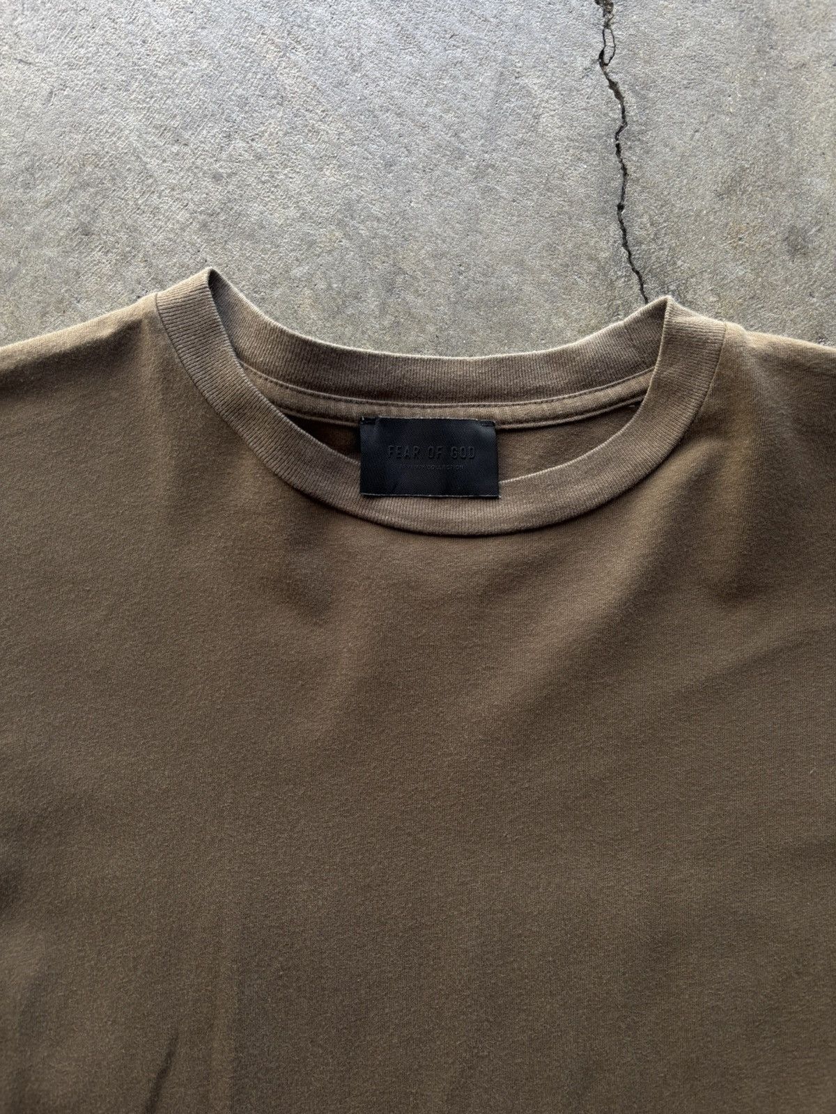 Fear of God Olive Green Fear of God FG37 tee Size US XL / EU 56 / 4 - 3 Thumbnail