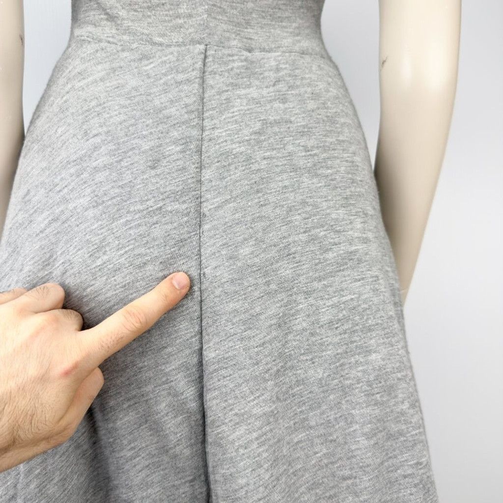 Cos COS Dolly Semi-quilted A Line Comfy Balloon Gray Dress XS Size XS / US 0-2 / IT 36-38 - 5 Thumbnail