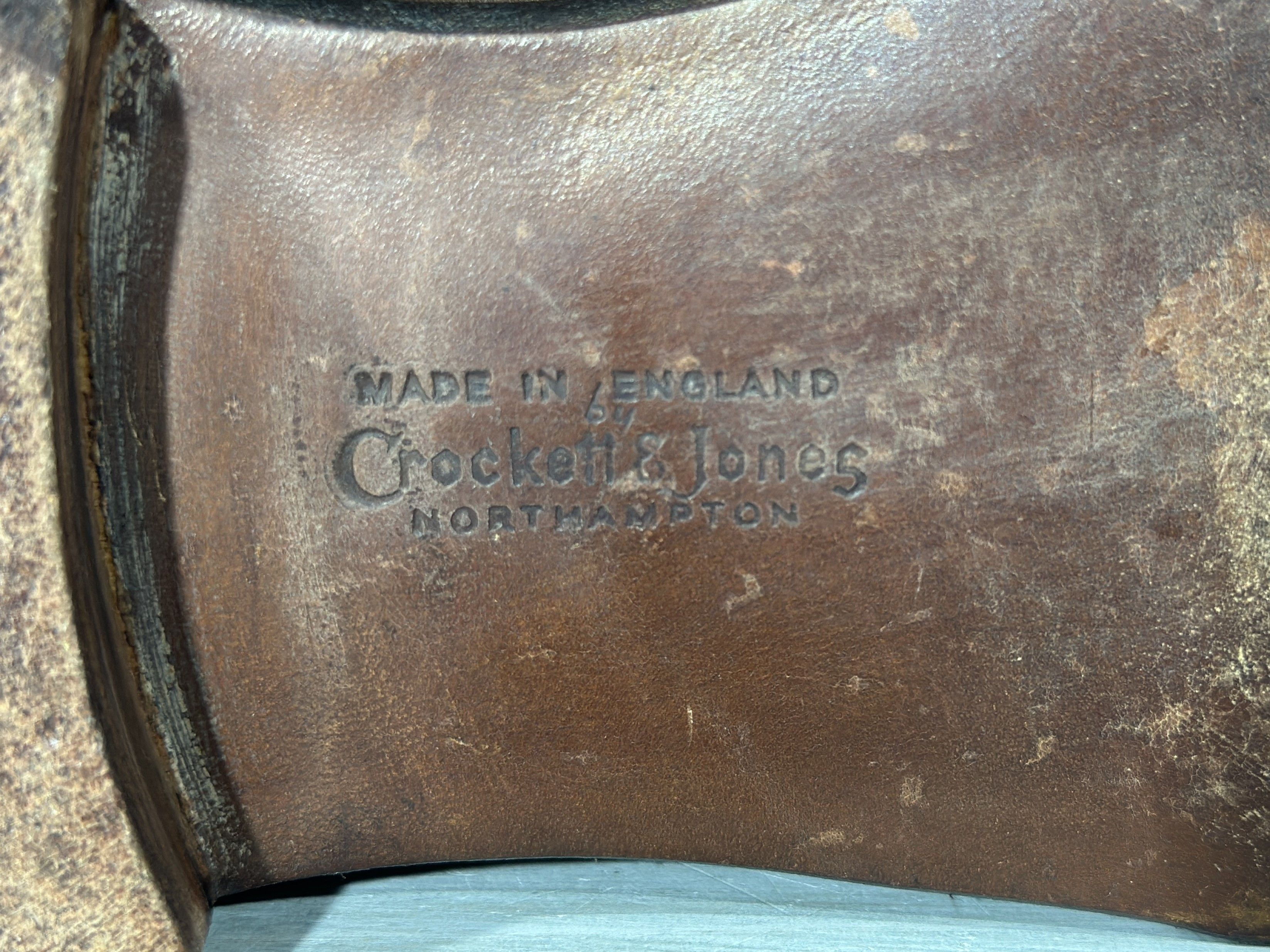 Crockett & Jones CROCKETT & JONES Audley Oxford Calf Leather Made In England Size US 9.5 / EU 42-43 - 12 Thumbnail