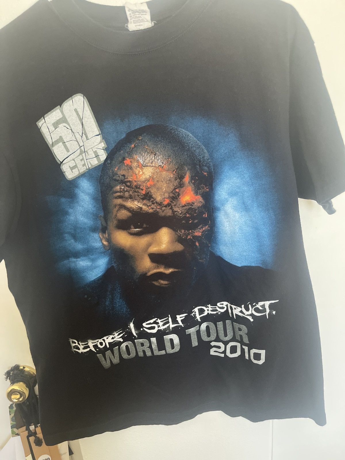Vintage Vintage 50 cent t-shirt Size US L / EU 52-54 / 3 - 2 Thumbnail