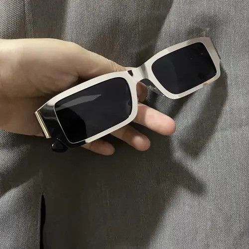 Designer × Vintage Retro silver Cyberpunk sunglasses Size ONE SIZE - 3 Thumbnail
