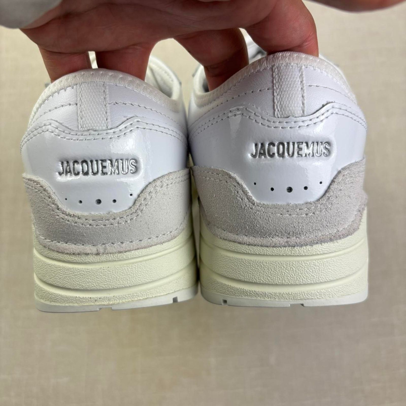 Jacquemus 🦴 2024 Jacquemus x Nike Air Max 1 "White" 9M Size US 9 / EU 42 - 6 Thumbnail